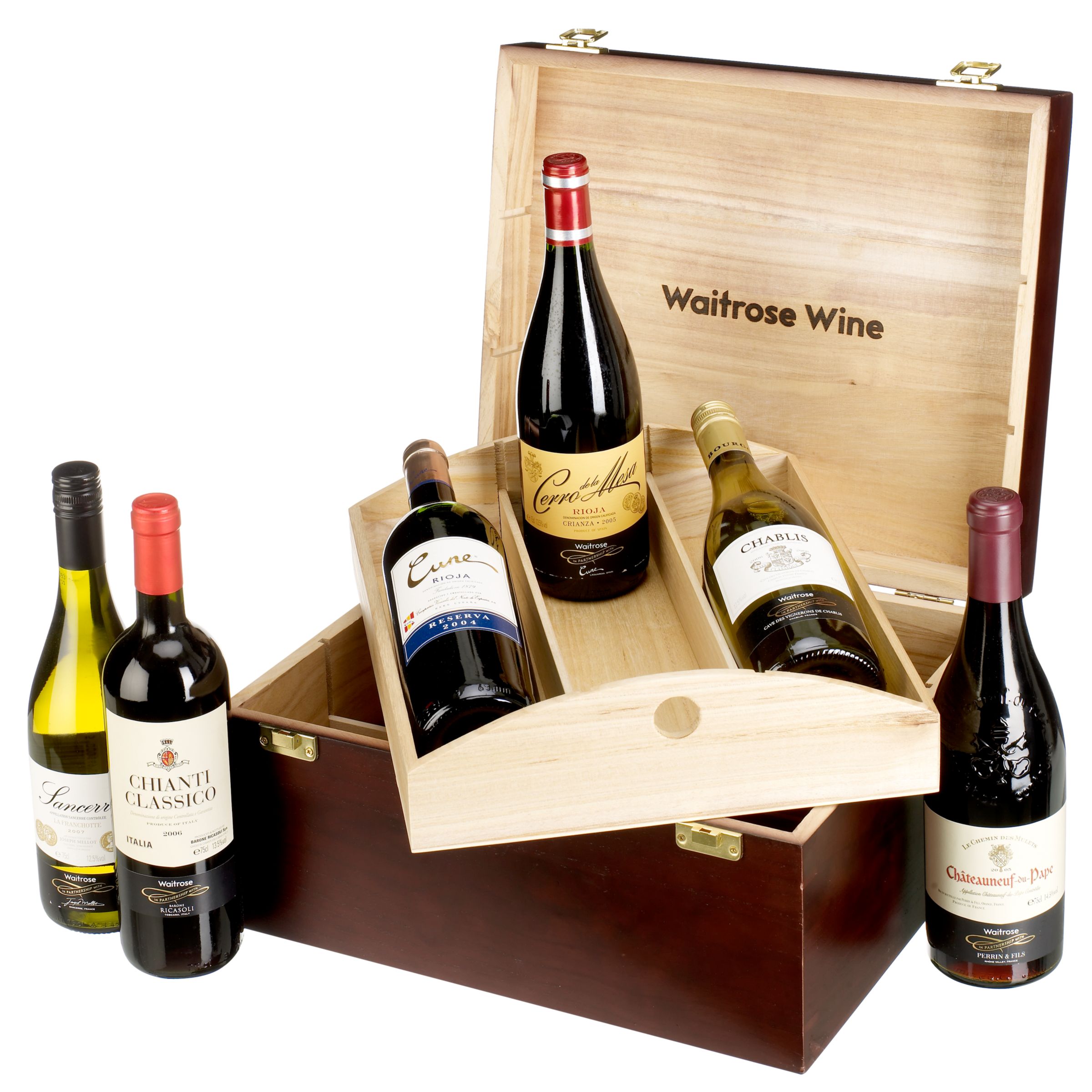 Christmas Wines Wooden Box