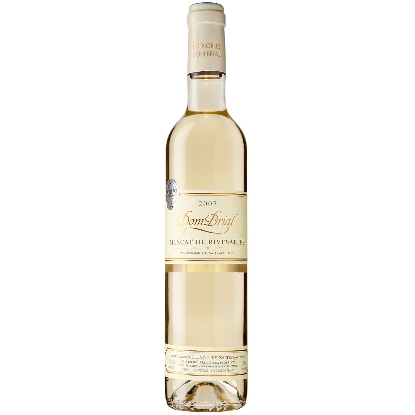 Domaine Brial 2007 Vin Doux Naturel, Muscat de Rivesaltes, France, (sweet) 50cl 