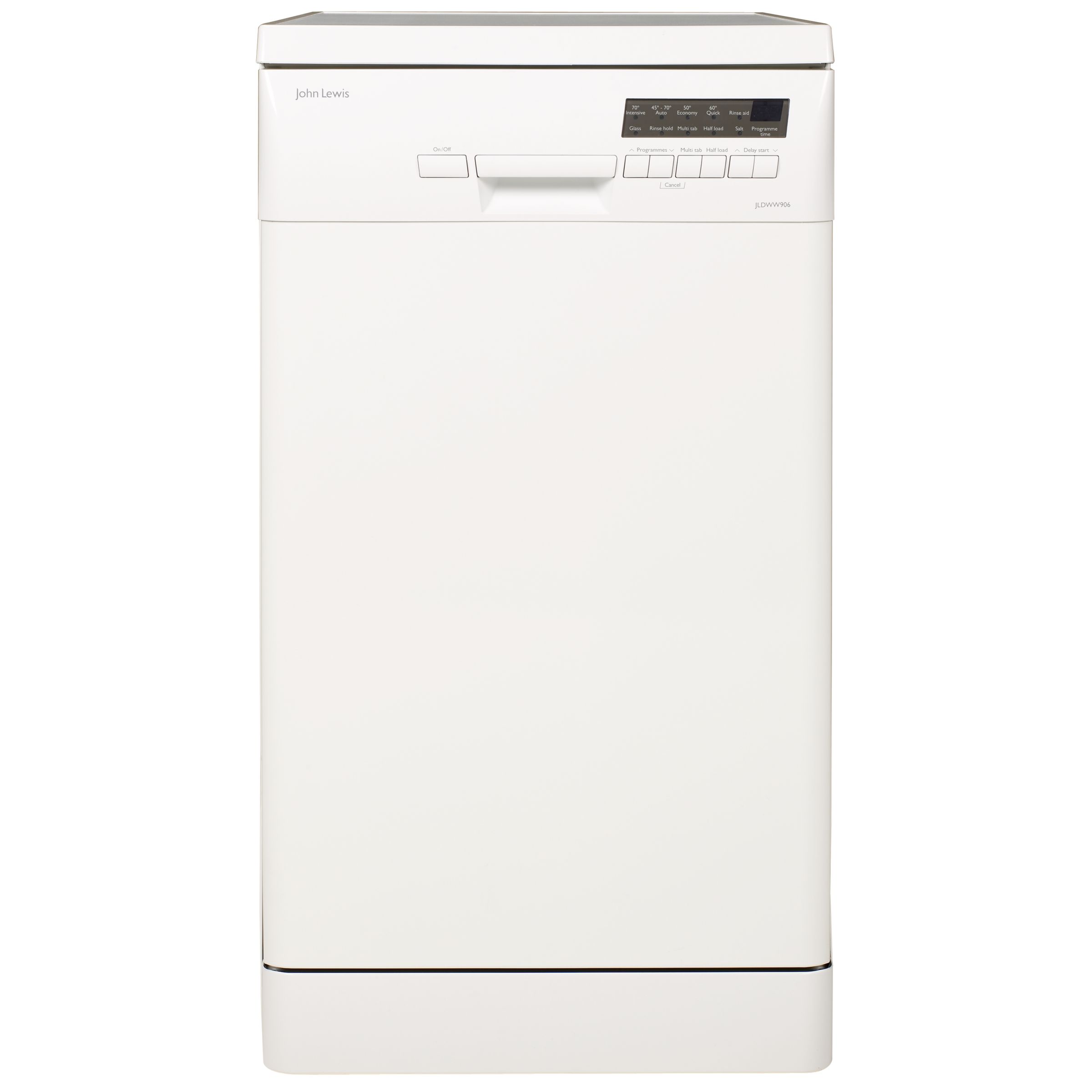 John Lewis JLDWW906 Slimline Dishwasher White Express Delivery