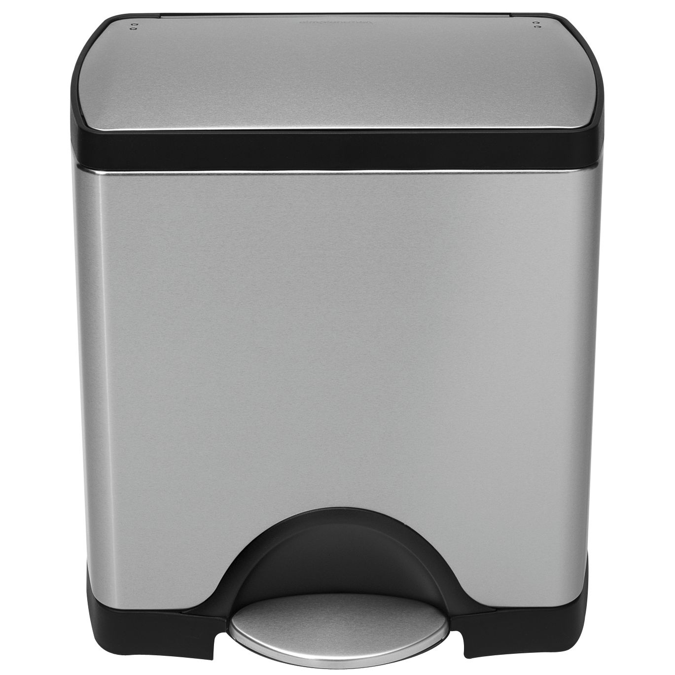 simplehuman Rectangular Brushed Steel Bin, 25L