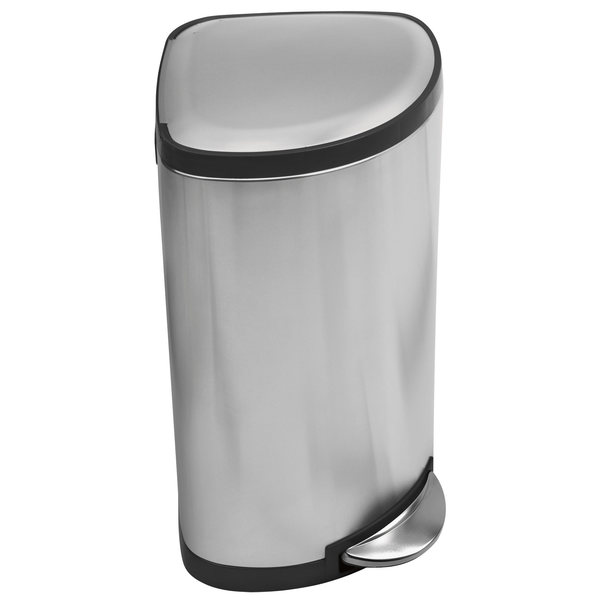 simplehuman Corner Brushed Steel Bin, 38L