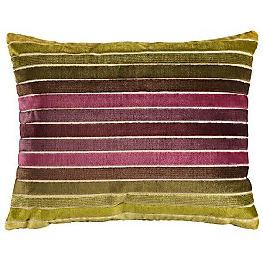Sanderson Velluti Stripe Cushion, Lilac / Green