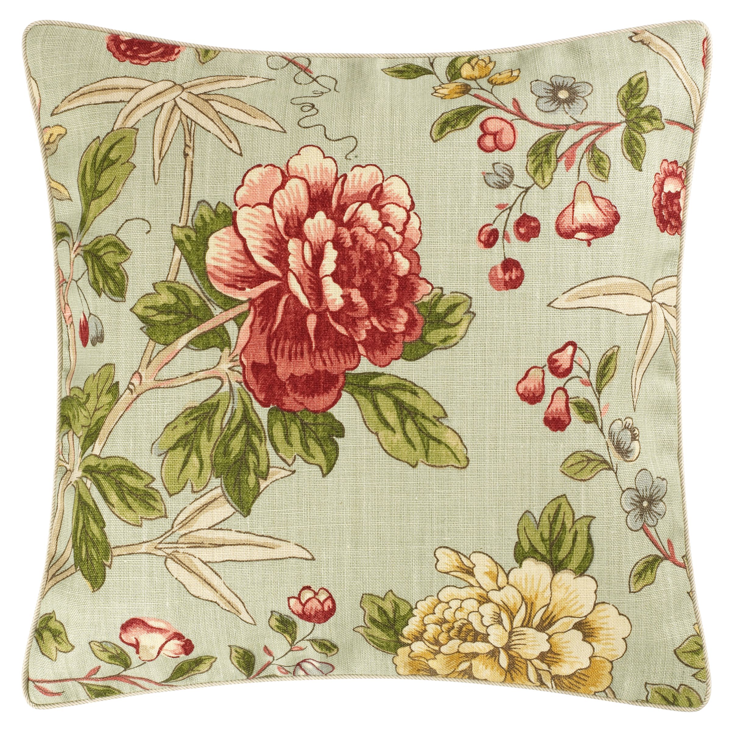 Tangley Cushion Eggshell Red