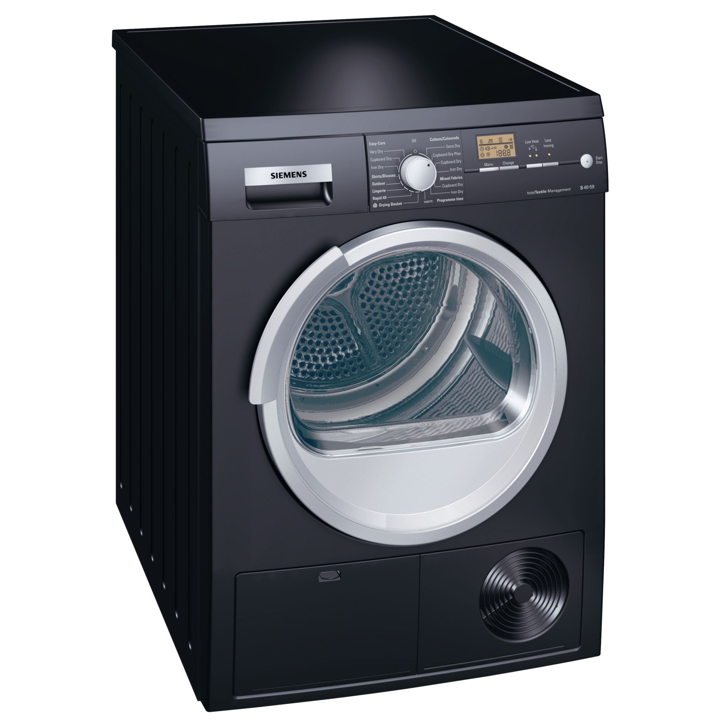 Siemens WT46S59BGB Sensor Condenser Tumble Dryer Black