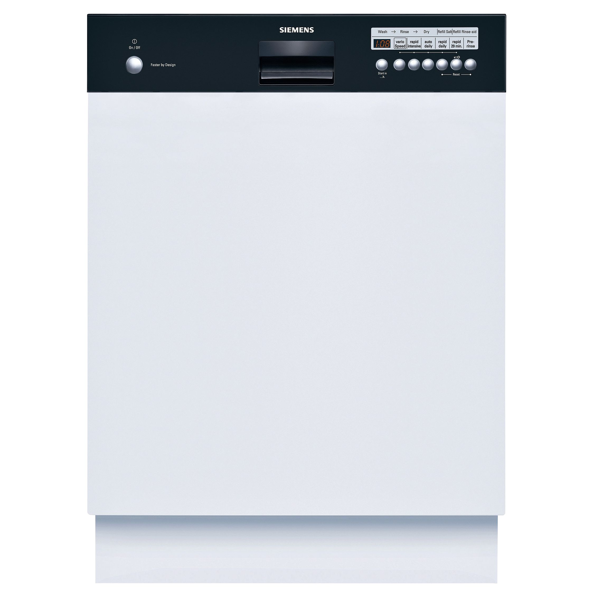 Siemens SE55M677GB SemiIntegrated Dishwasher Black