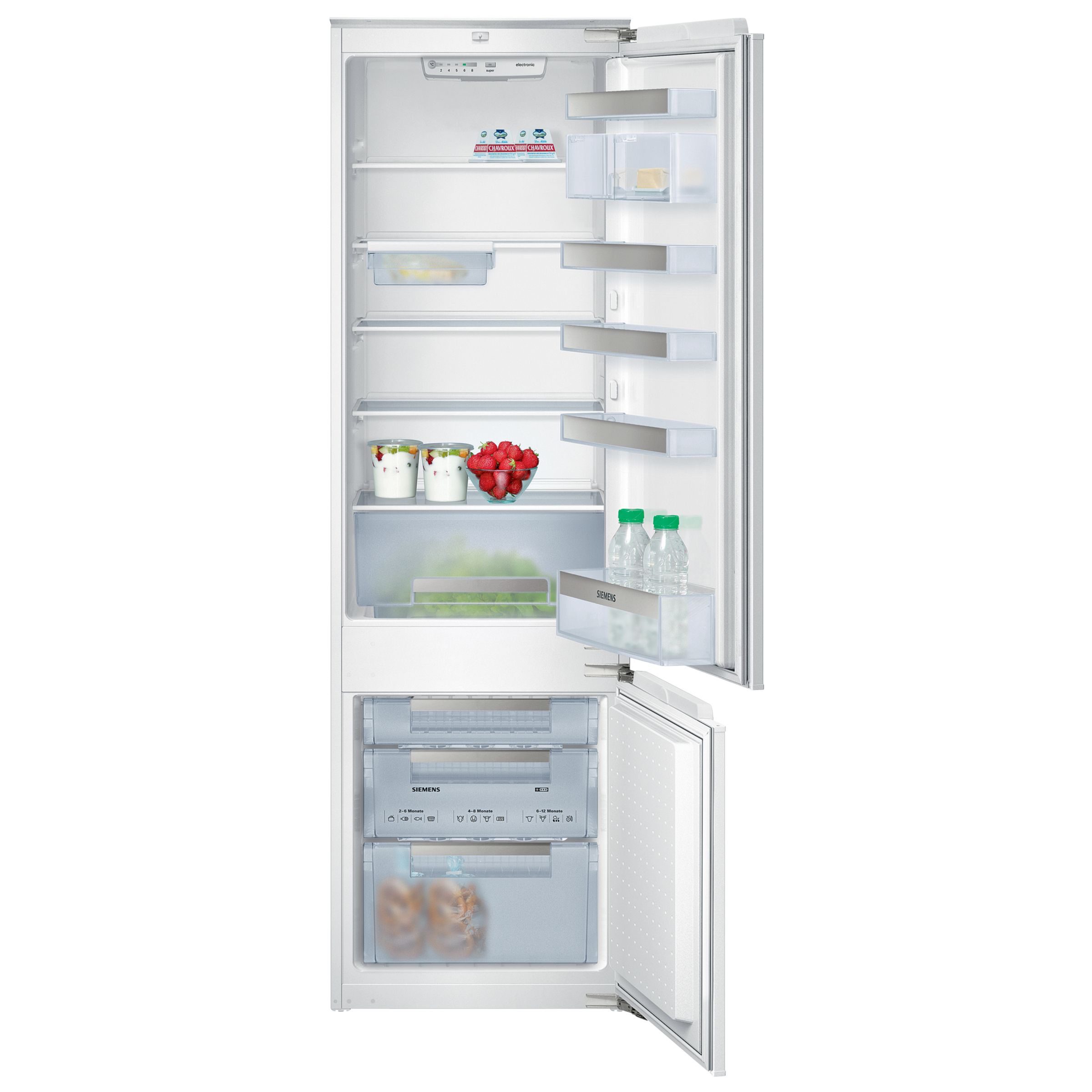 Siemens KI38VA50GB Integrated Fridge Freezer, White at John Lewis