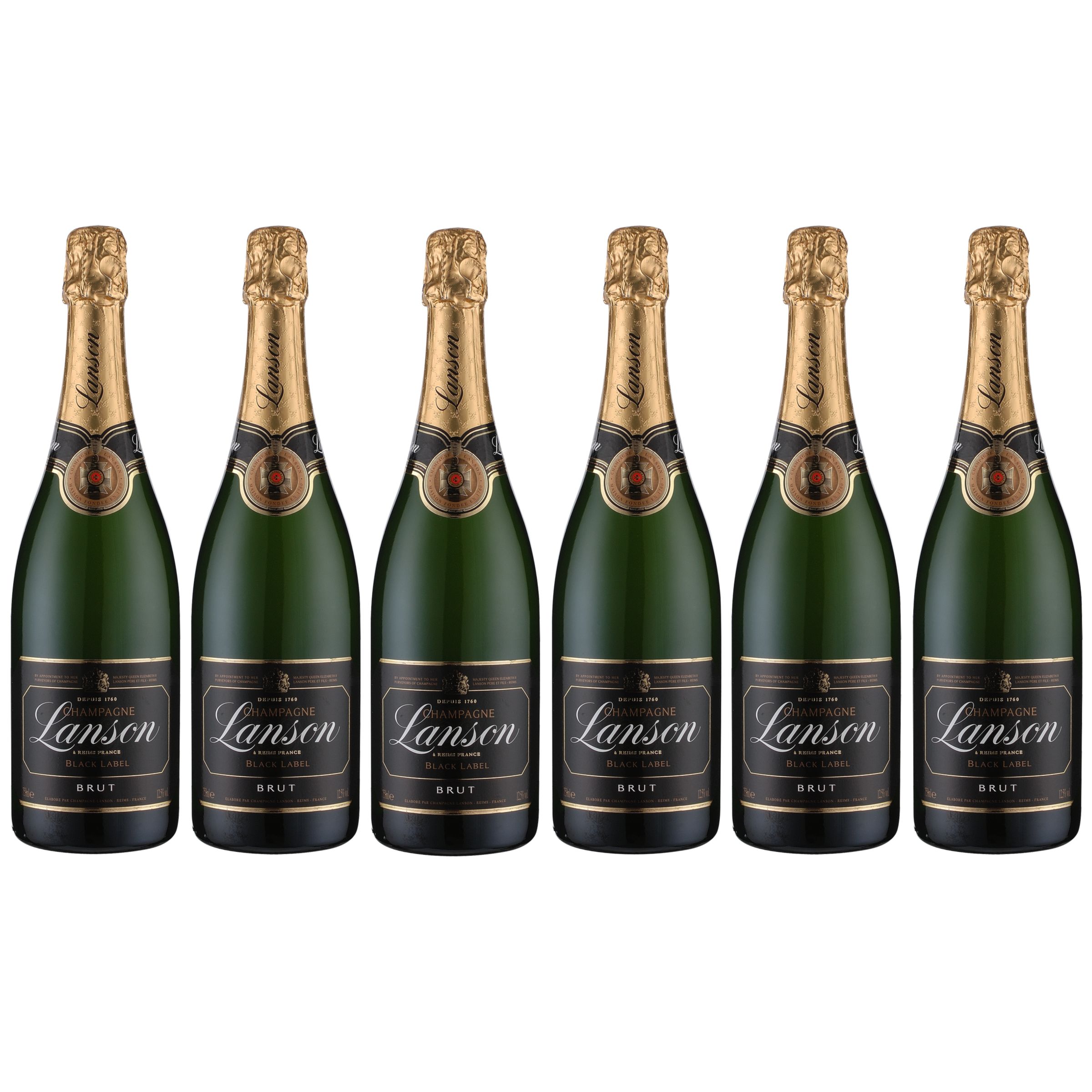Lanson Black Label Brut NV Champagne Case of 6
