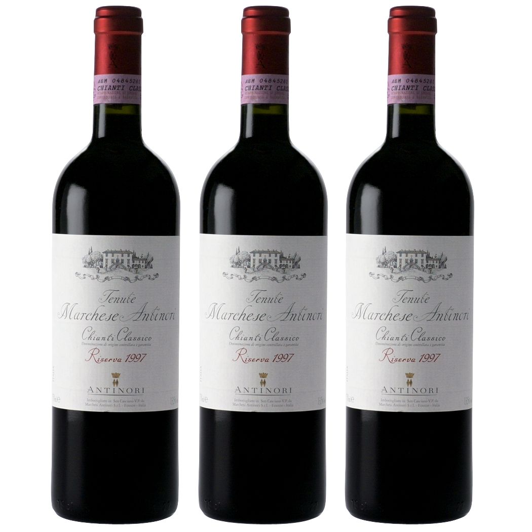 Tenute Marchese Antinori 2004 Riserva Chianti Classico, Pack of Three
