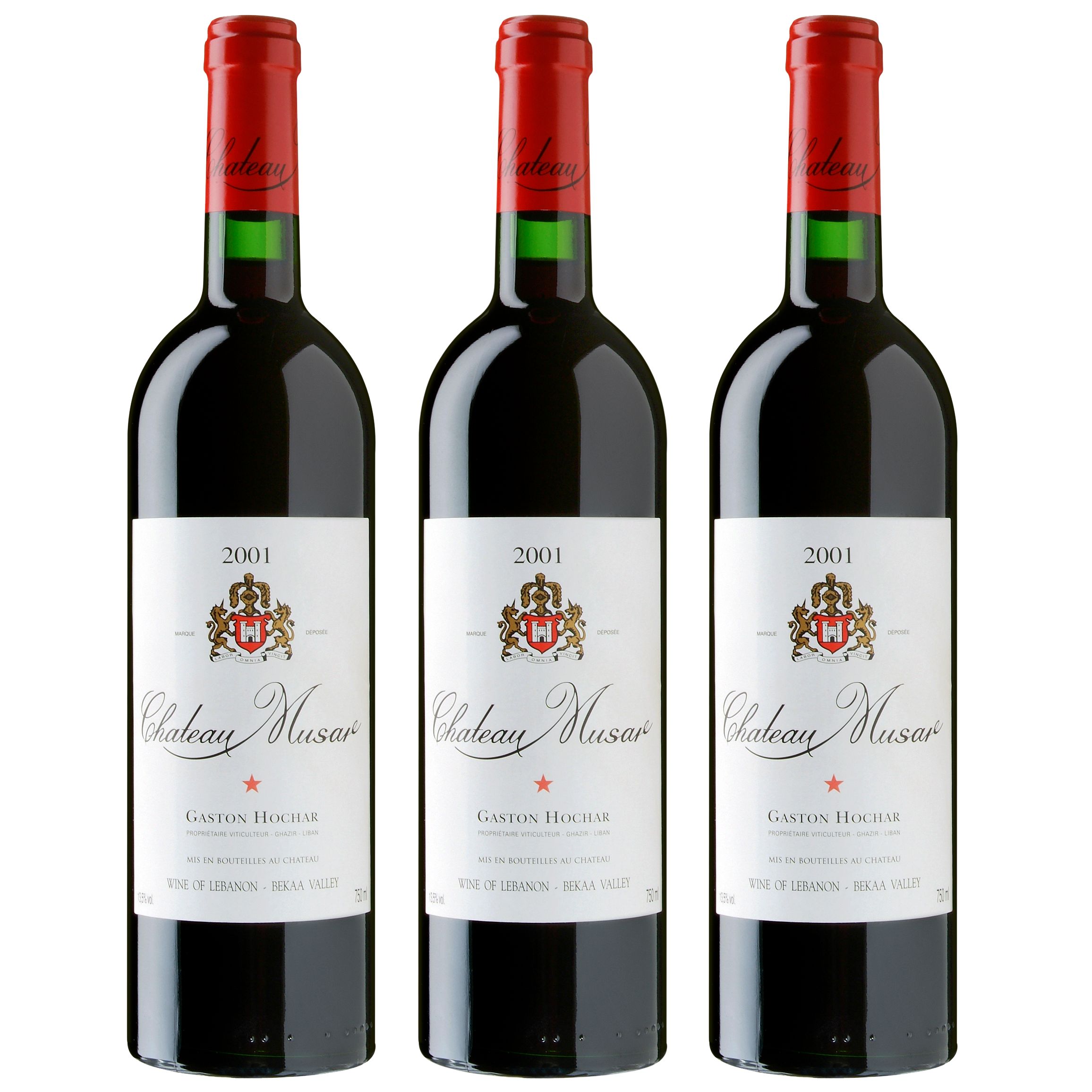 Chateau Musar 2000 Bekaa Valley, Lebanon, Pack of Three