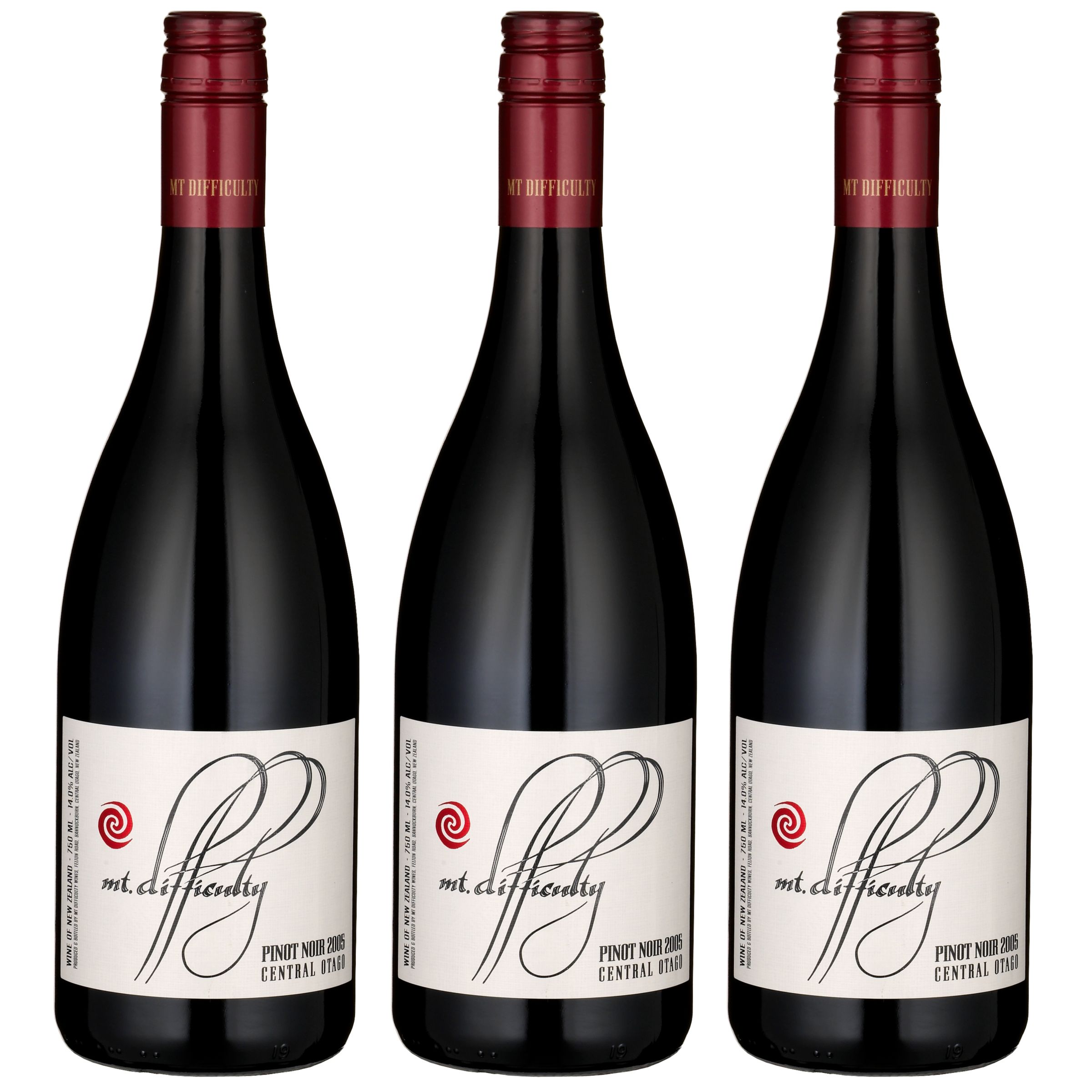 Mount Difficulty Pinot Noir 2006 Central Otago, Pack of 3