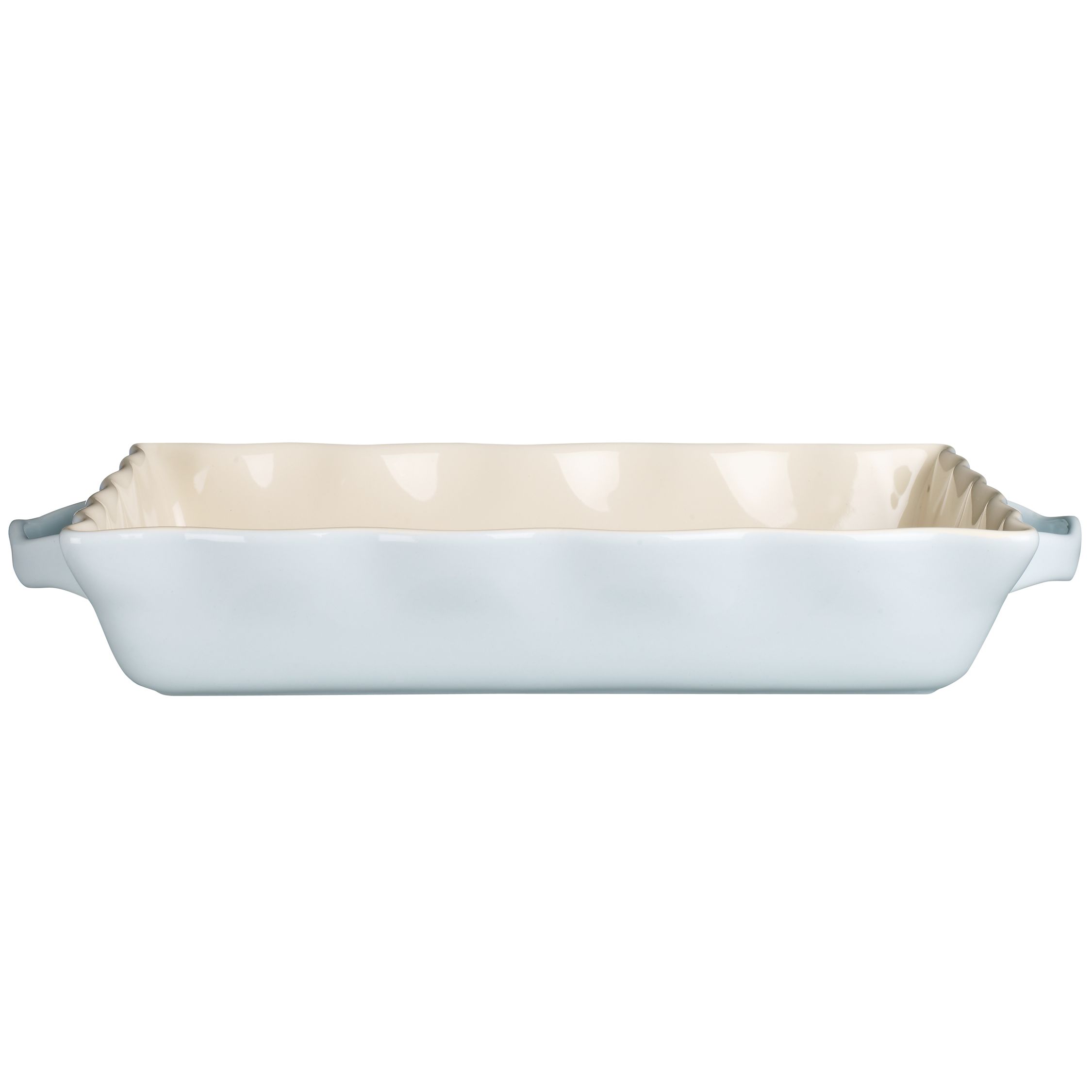 Fluted Rectangular Baking Dish, Blue