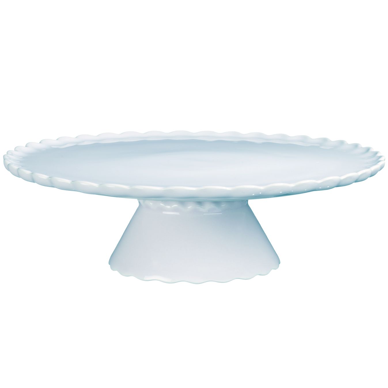 John Lewis Fluted Cake Stand, Blue