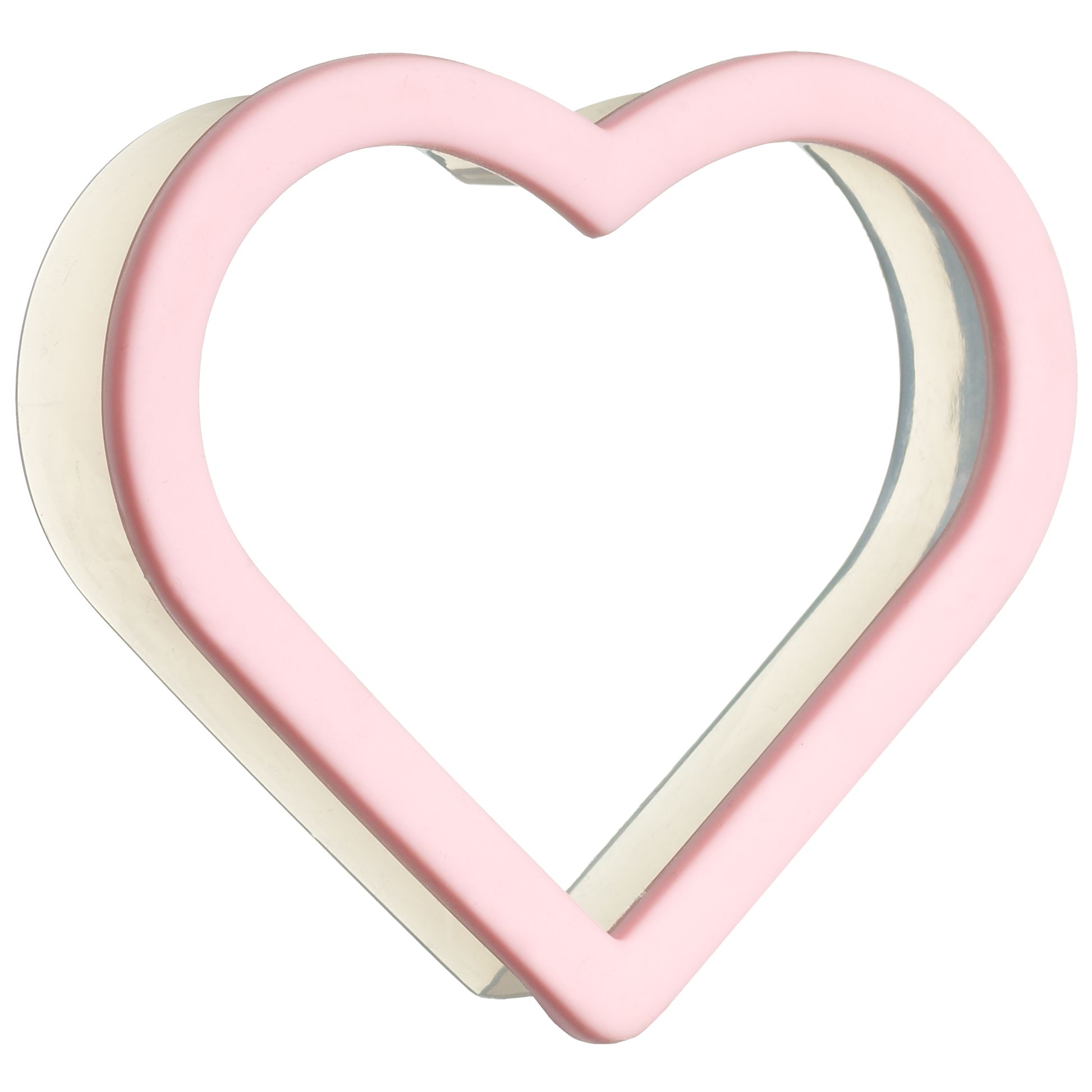 John Lewis Heart Shaped Cookie Cutter, Pink