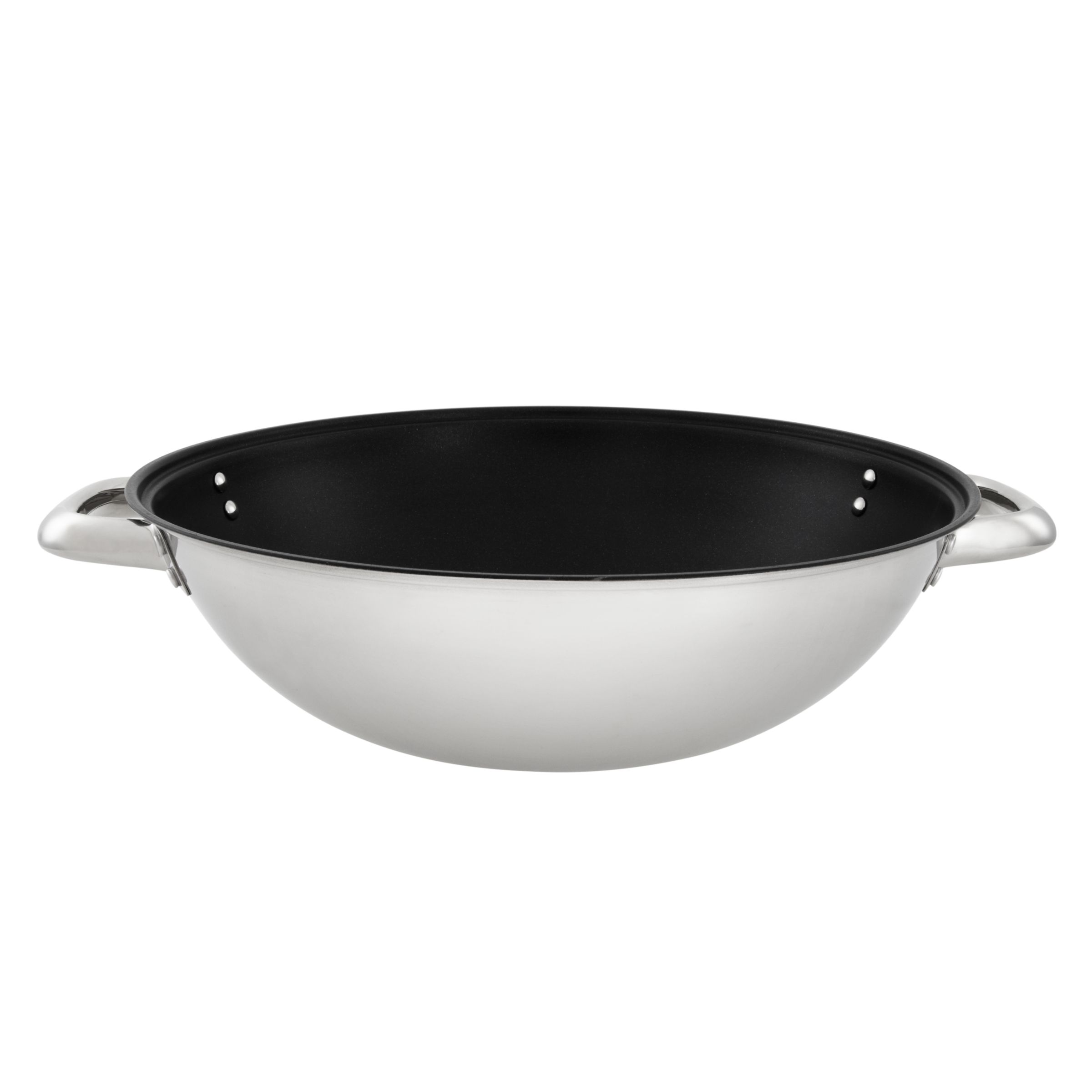 John Lewis Speciality Lidded Wok, 32cm