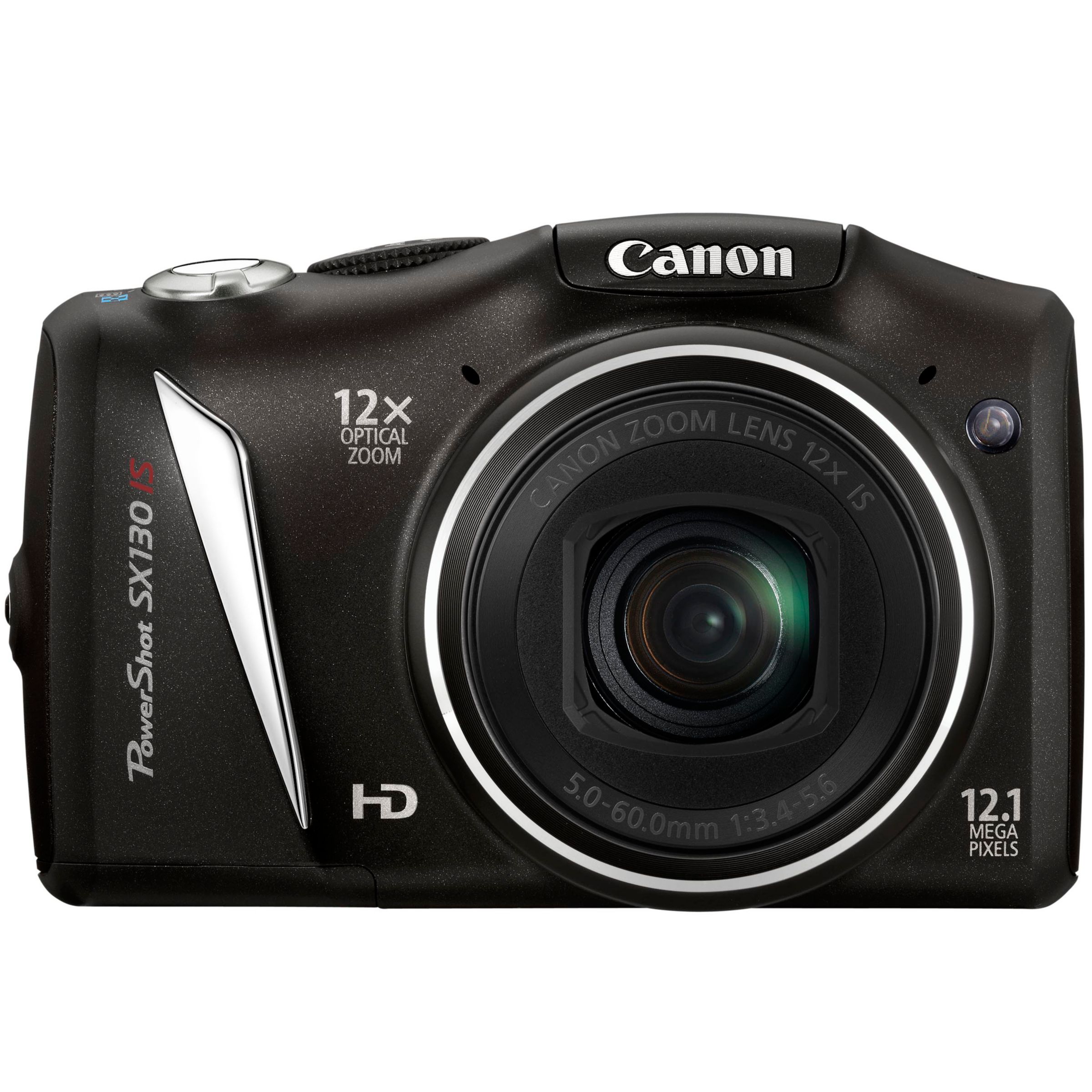 Canon Powershot SX130 IS Digital Camera, Black at JohnLewis