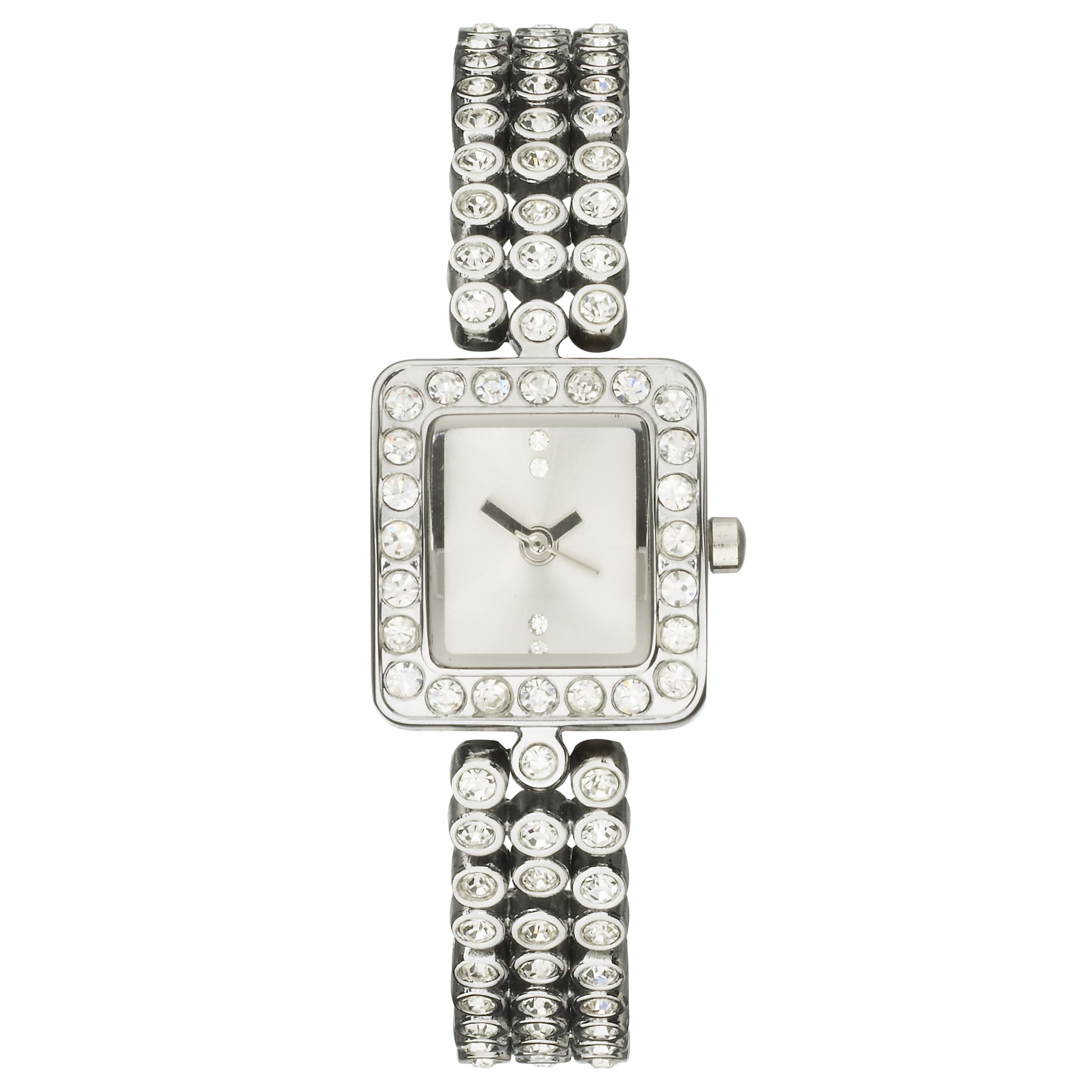 John Lewis Diamante Bracelet Watch Diamante