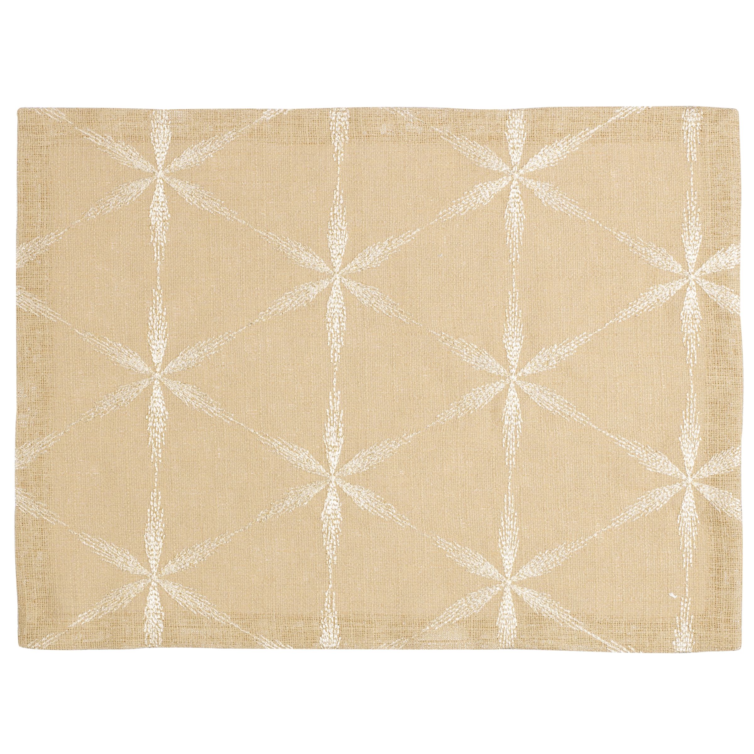 John Lewis Stardust Placemat Natural Gold
