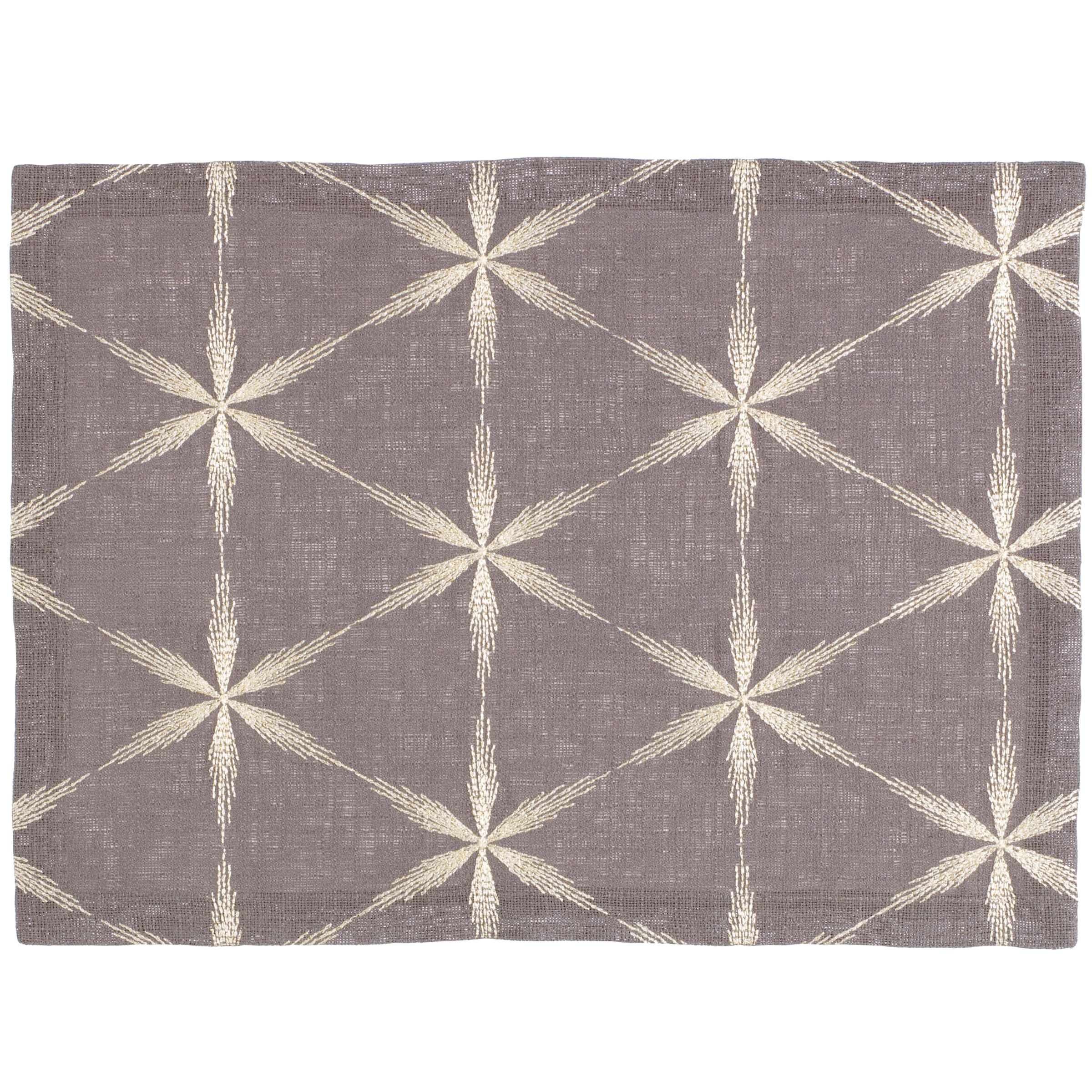 John Lewis Stardust Placemat Grey
