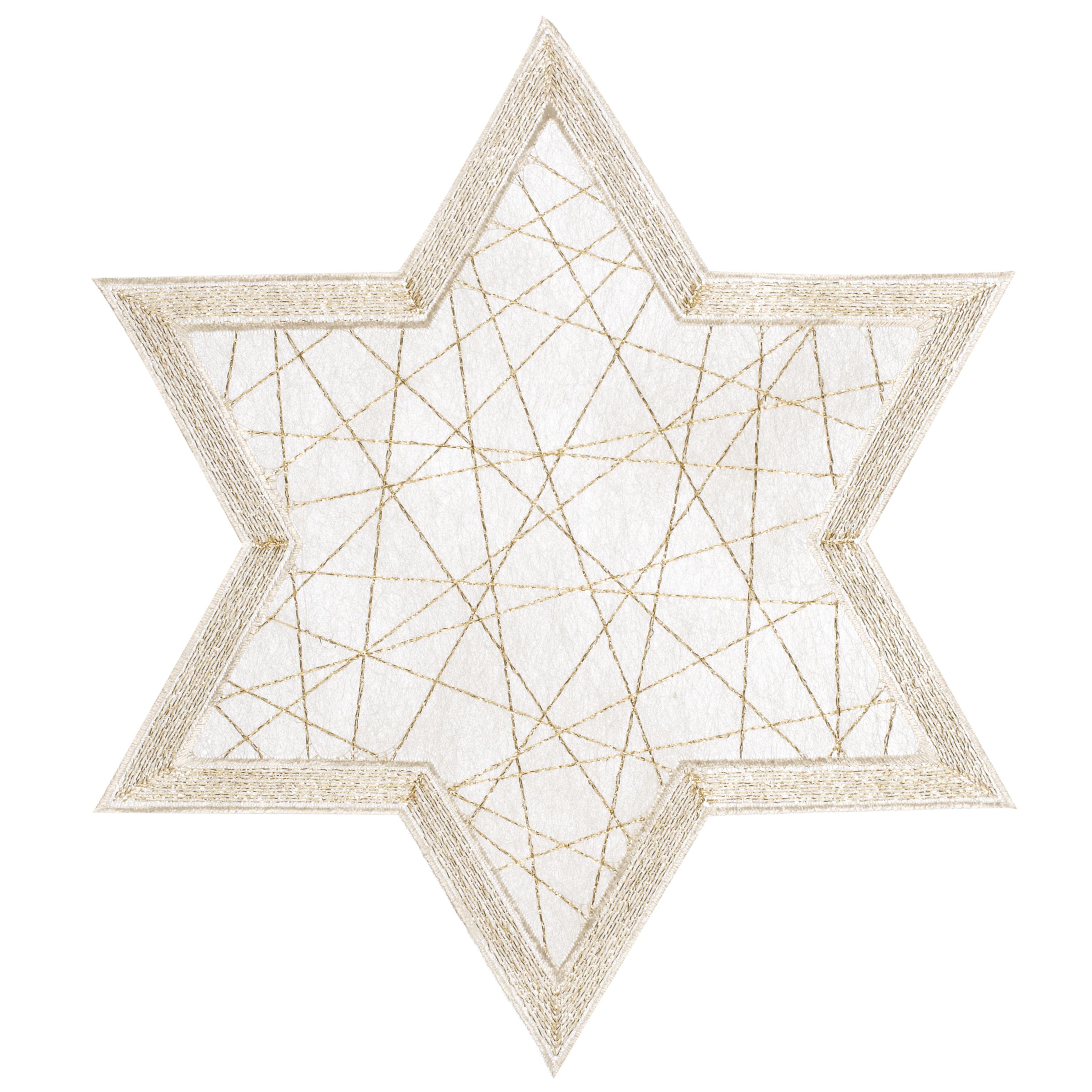 John Lewis Brilliant Star Placemat Gold