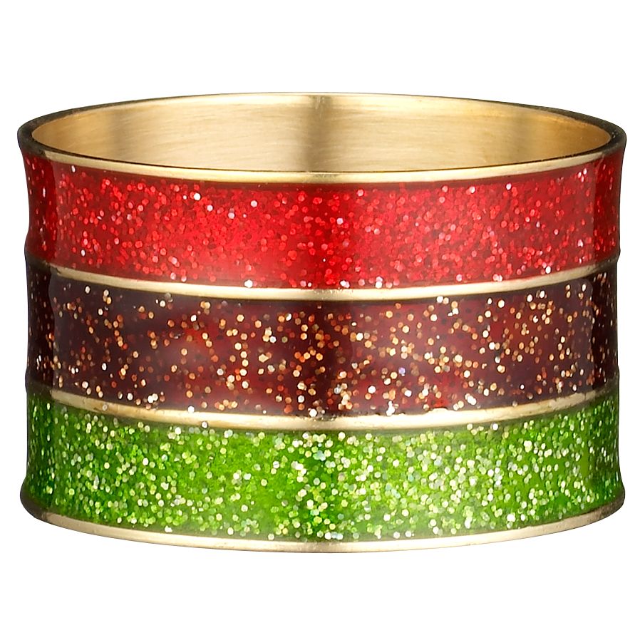 3 Colour Napkin Ring, Multi