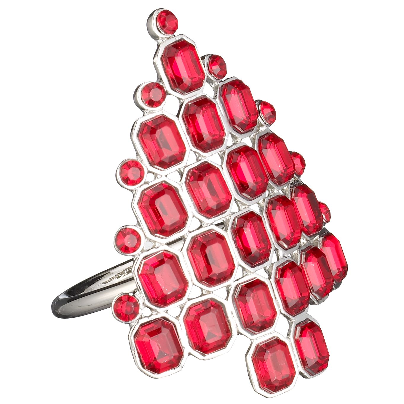 Jewel Tree Napkin Ring Red