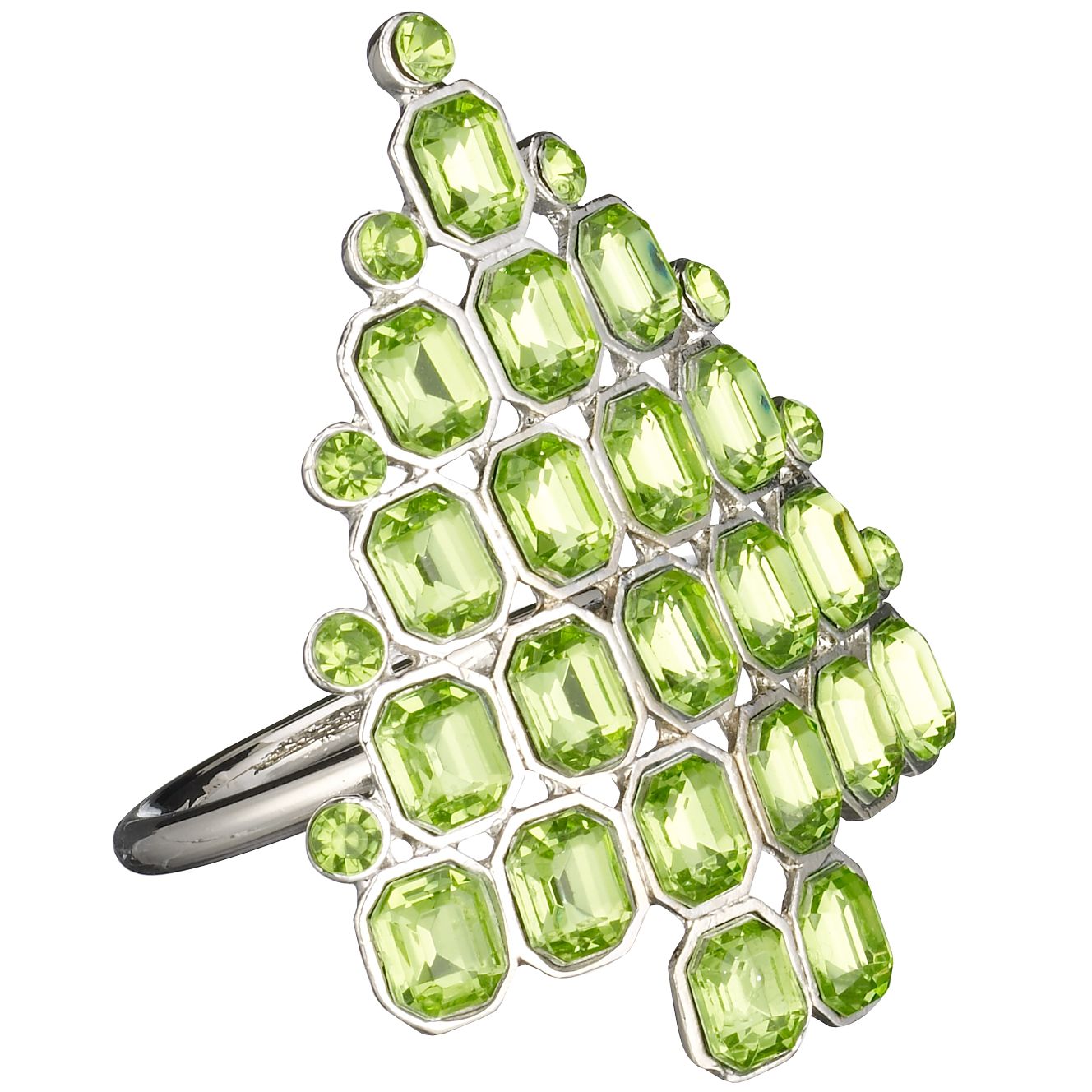Jewel Tree Napkin Ring, Green