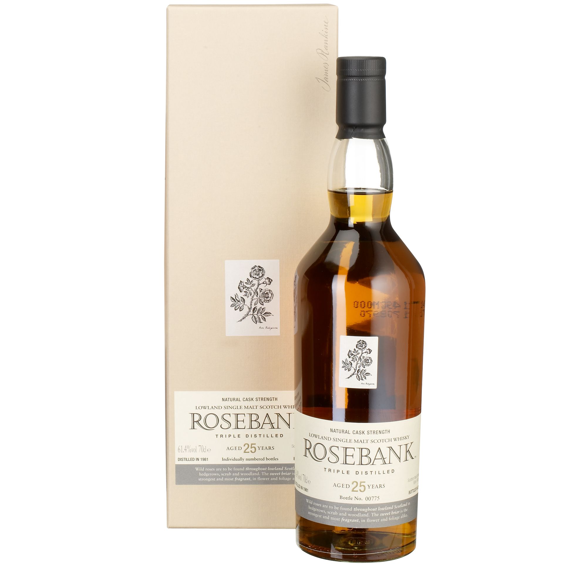Rosebank 25-Year-Old Malt Whisky Single Bottle Gift
