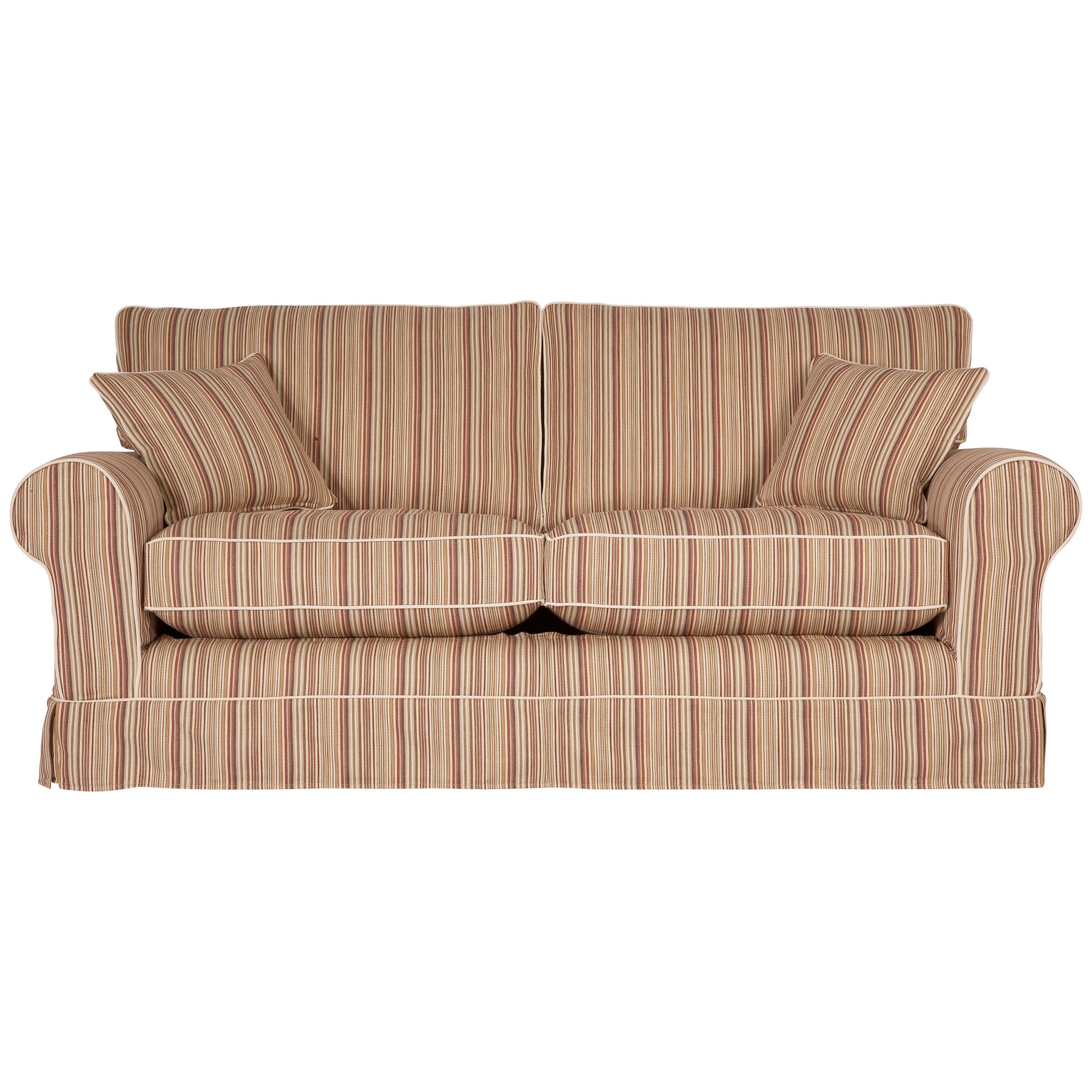 John Lewis Padstow Large Sofa, Marcello Stripe, width 204cm