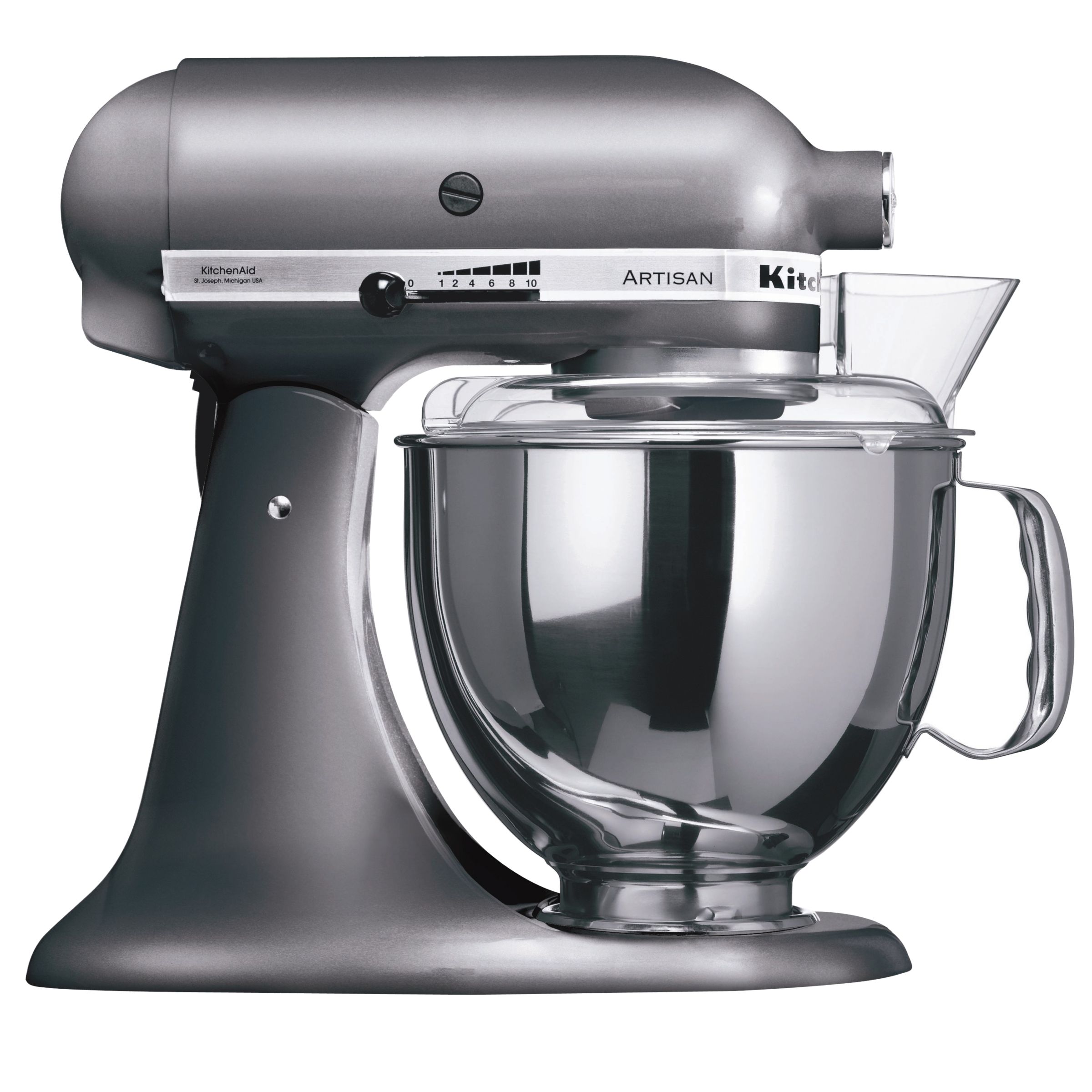 KitchenAid Artisan Stand Mixer, Metallic Pearl at John Lewis