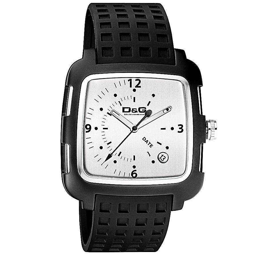 DG DW0362 Waffle Strap Mens Watch Black