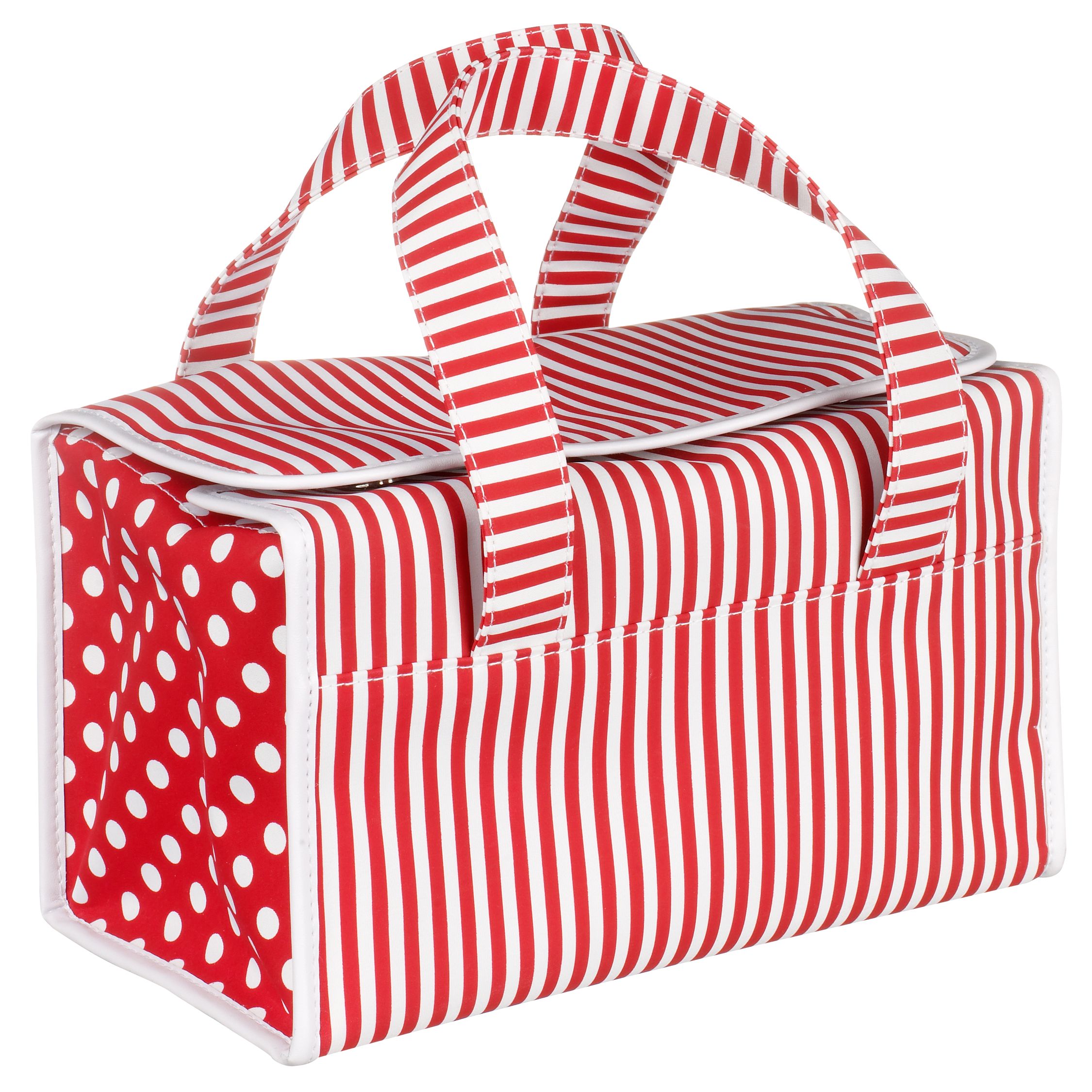 John Lewis Cosmetic Bag RedWhite