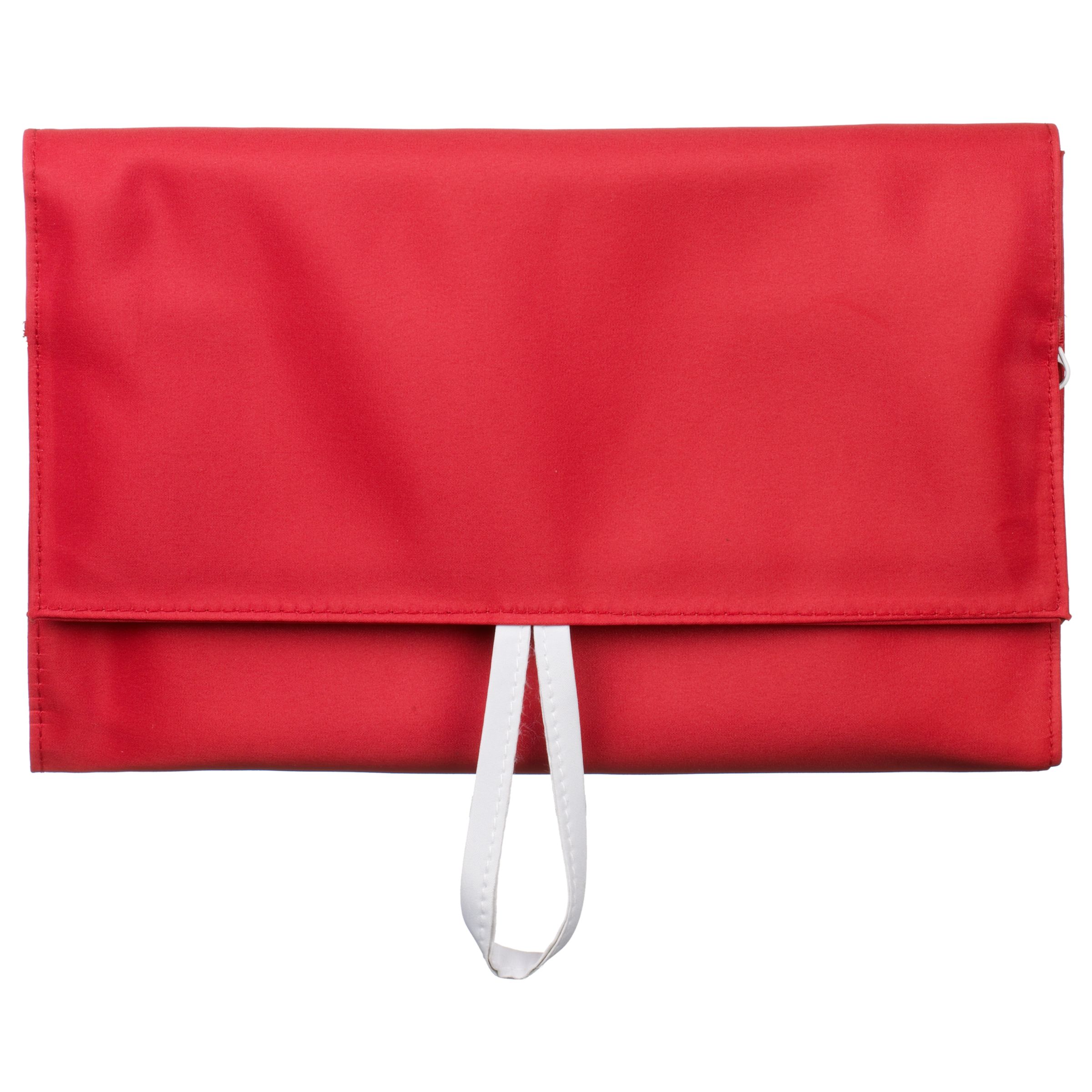 John Lewis Fold Up Cosmetic Bag Red