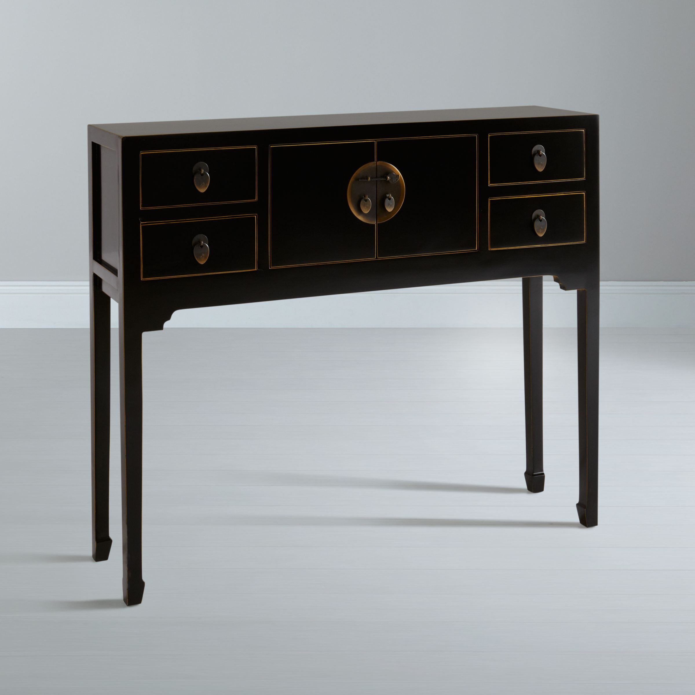 John Lewis Suri Console Table, Black at JohnLewis