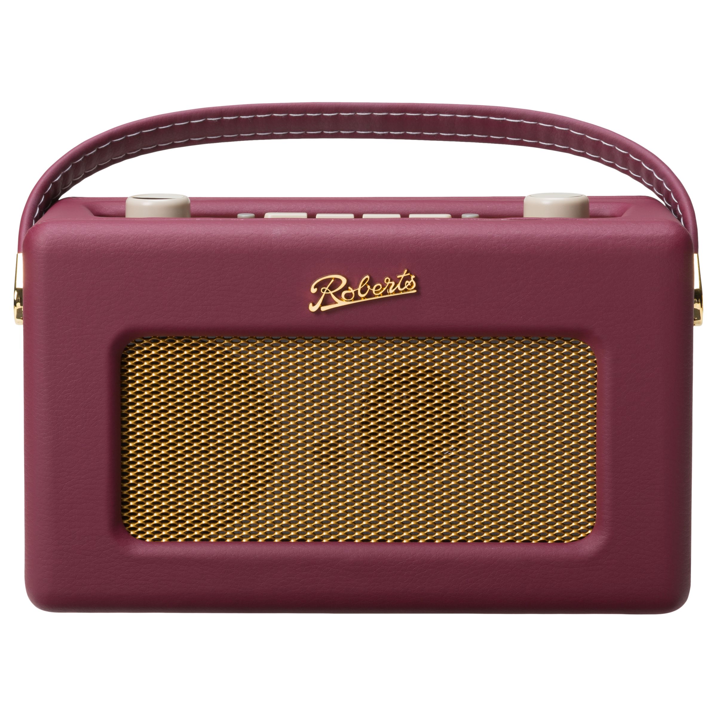 ROBERTS Revival RD60 DAB Digital Radio, Burgundy at John Lewis