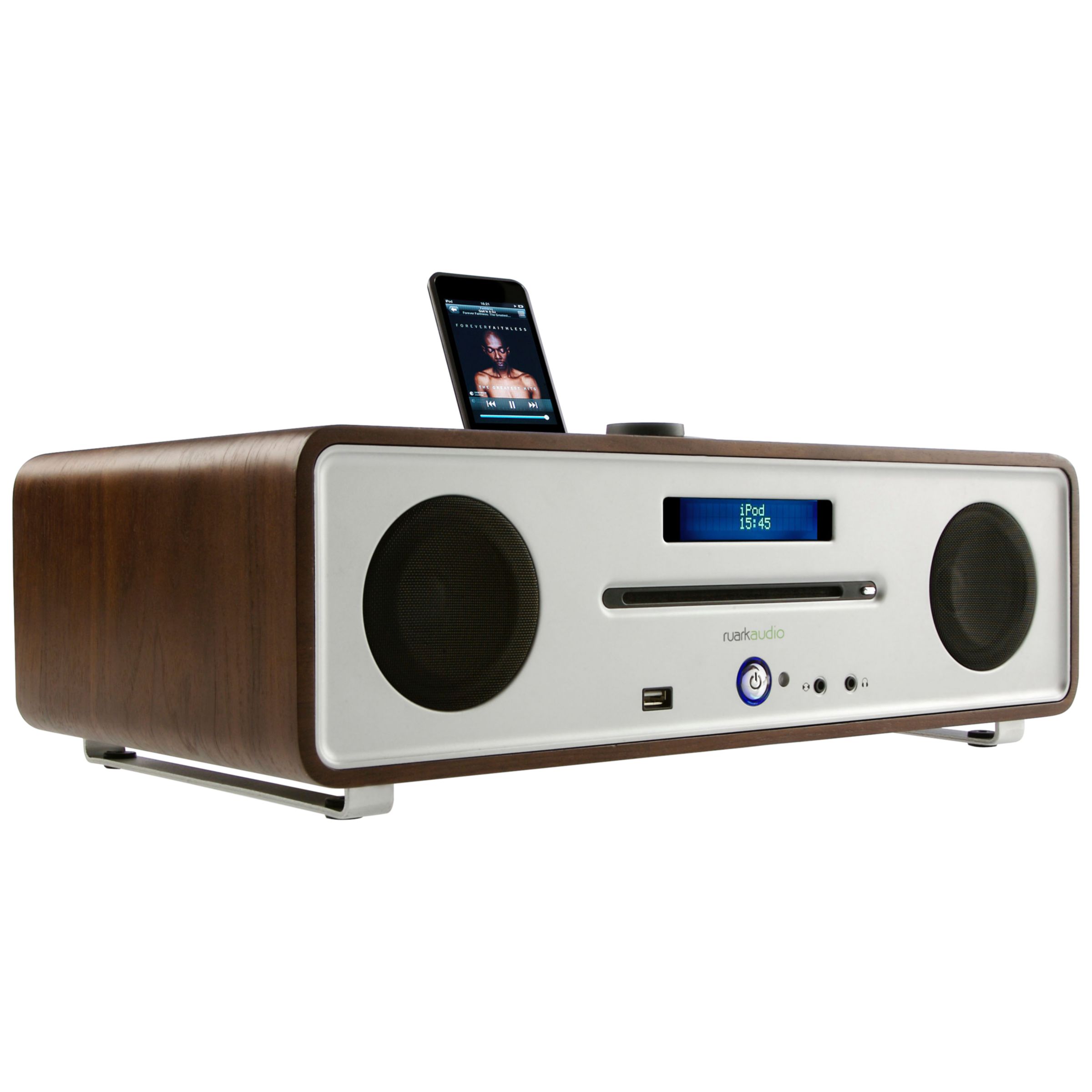 Vita R4 DAB Audio iPod Integrated Music System, Walnut at John Lewis