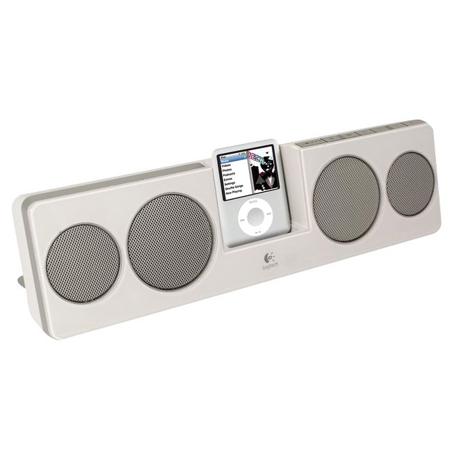 Logitech Pure-Fi Anywhere 2 Portable iPod Speakers, White