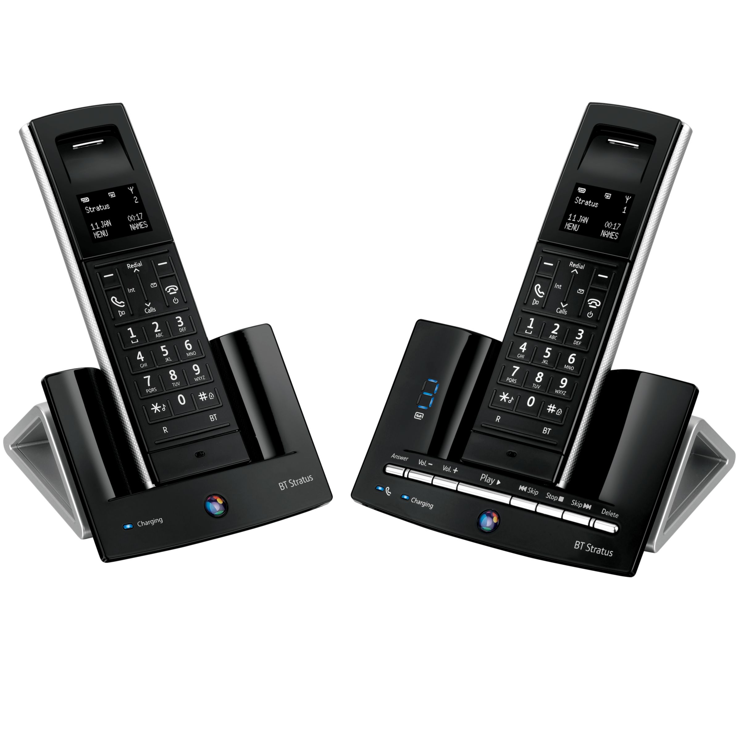 BT Stratus 1500 Digital Telephone and Answering Machine Twin DECT