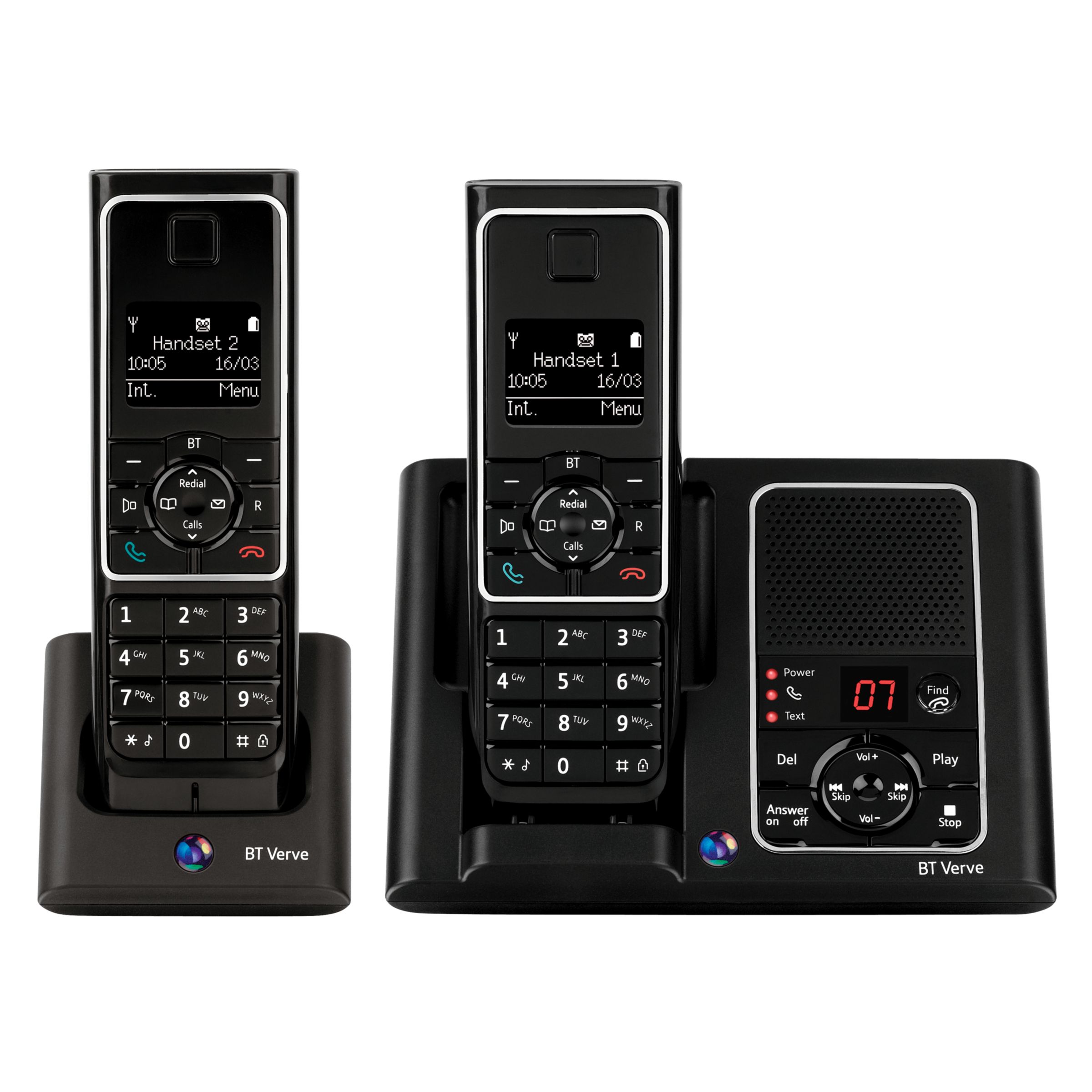 BT Verve 450 Digital Telephone and Answering Machine Twin DECT