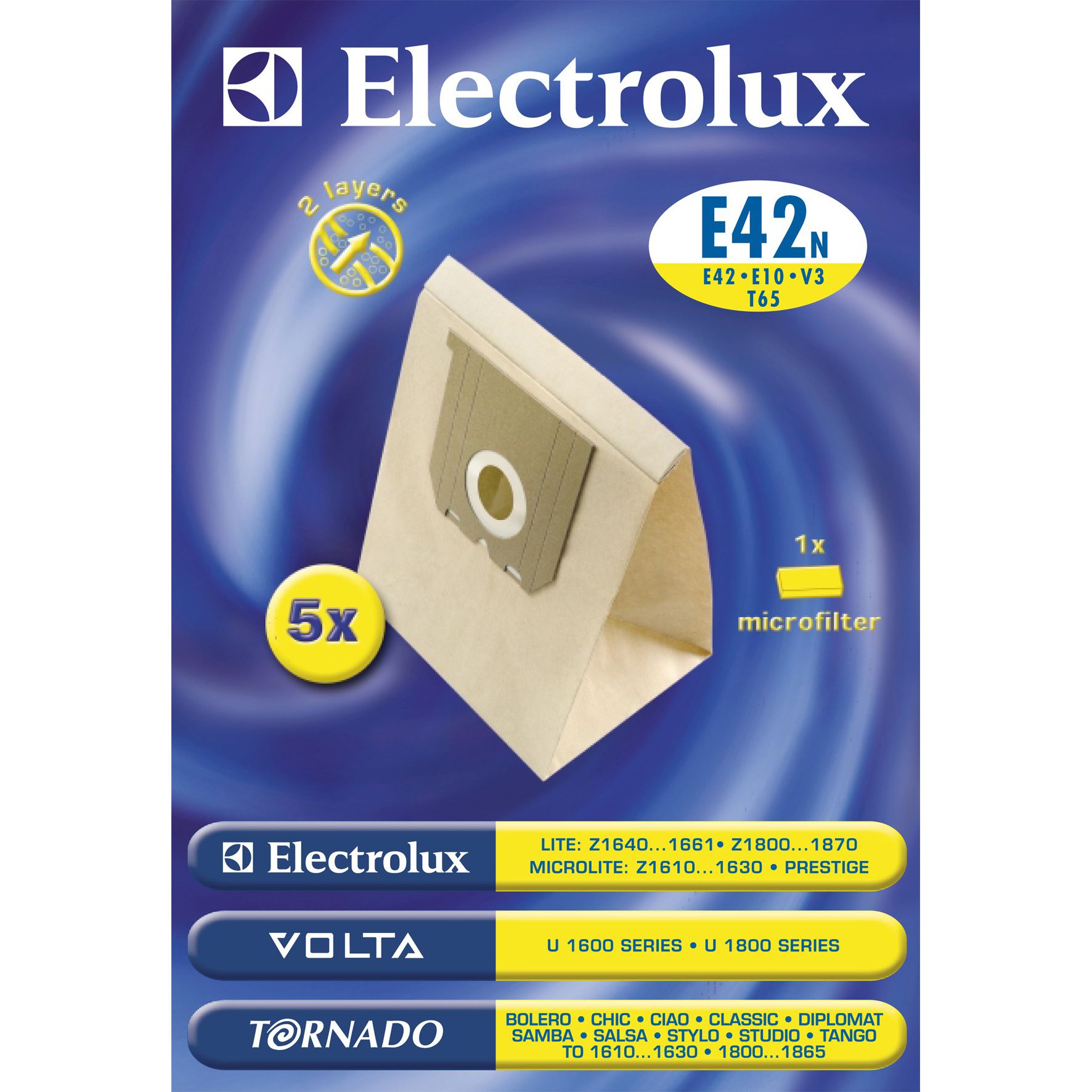Electrolux E42N Vacuum Cleaner Bags Pack of 5