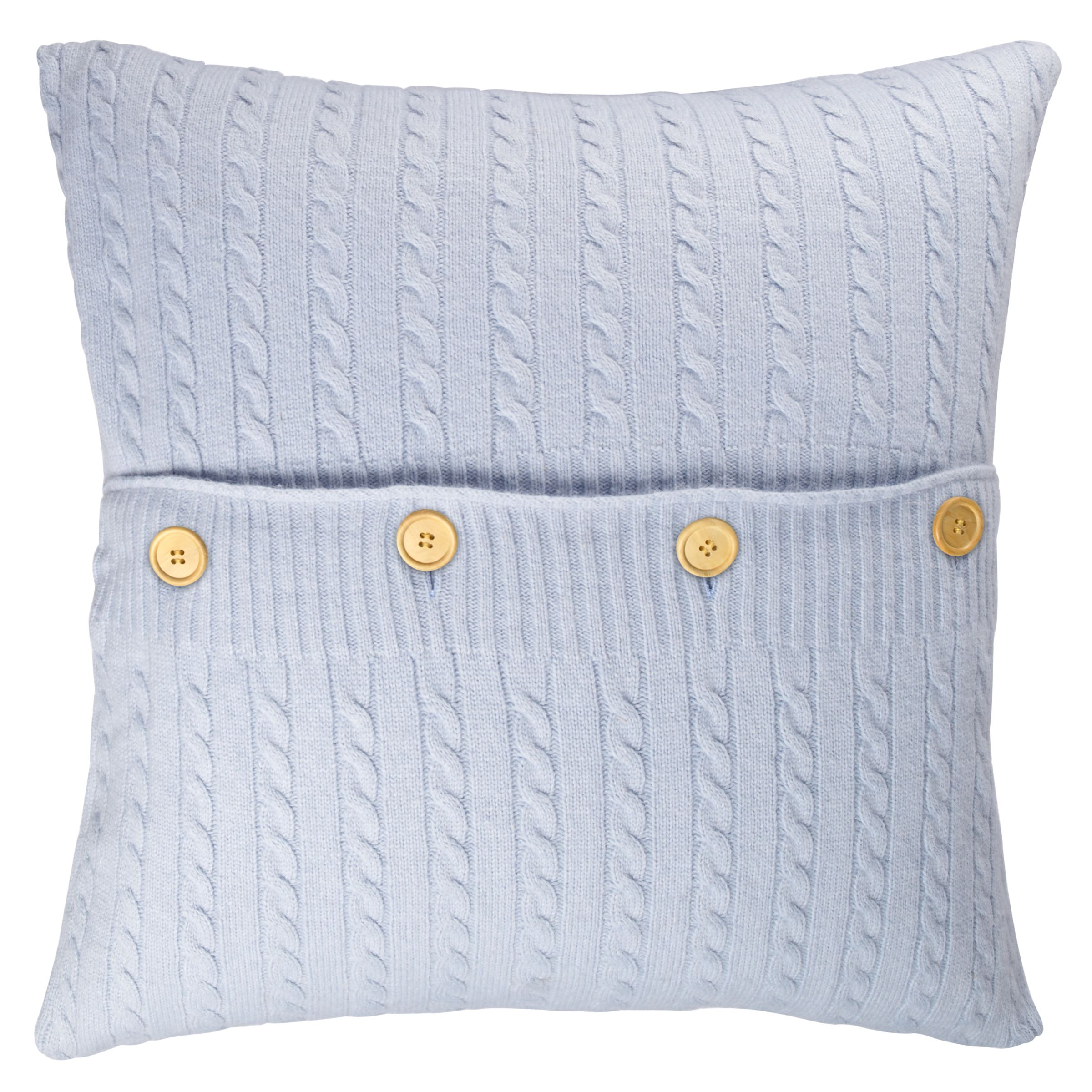 John Lewis Cableknit Pillowsham, Cornflower