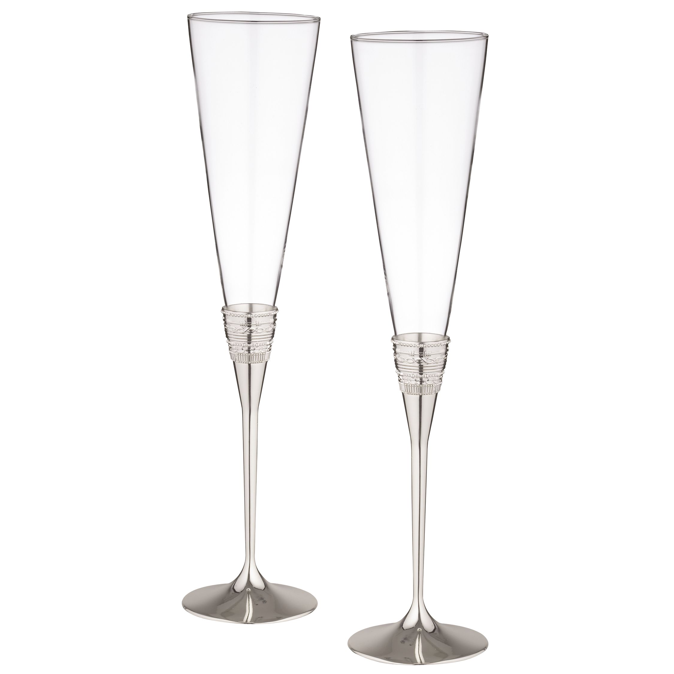 With Love Toasting Flutes, Set of 2