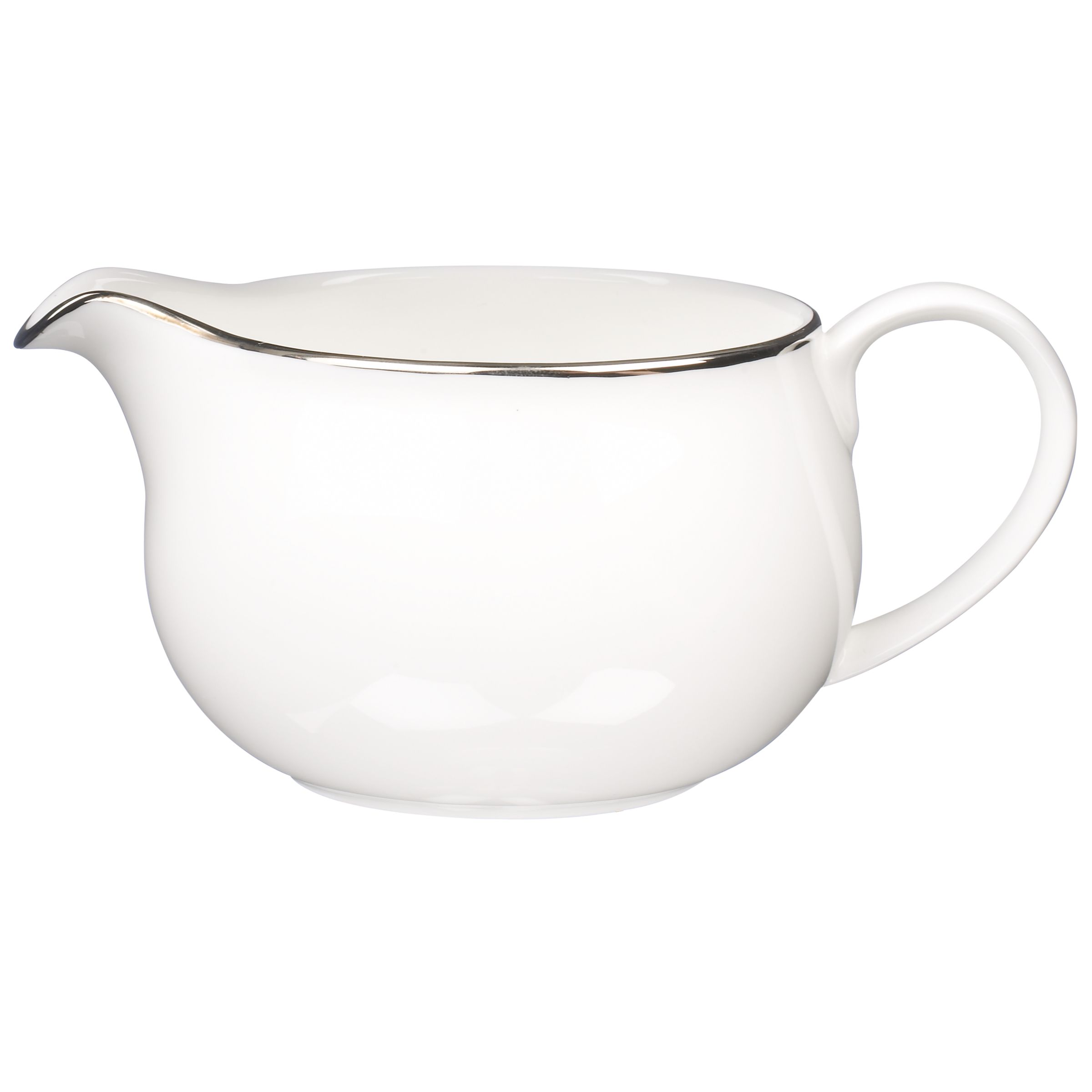 John Lewis Platinum Bone China Sauce Jug