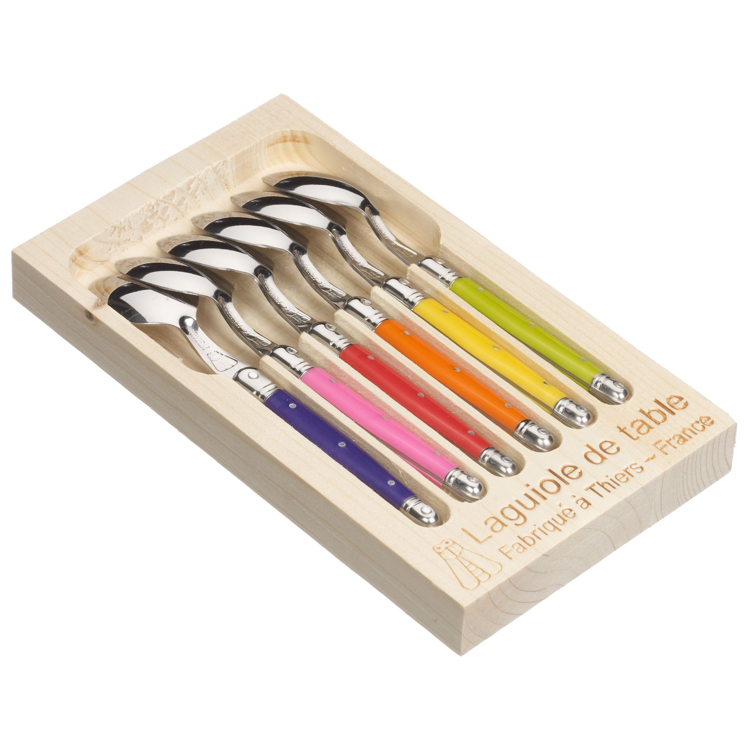 Laguiole Brights Teaspoons, Set of 6