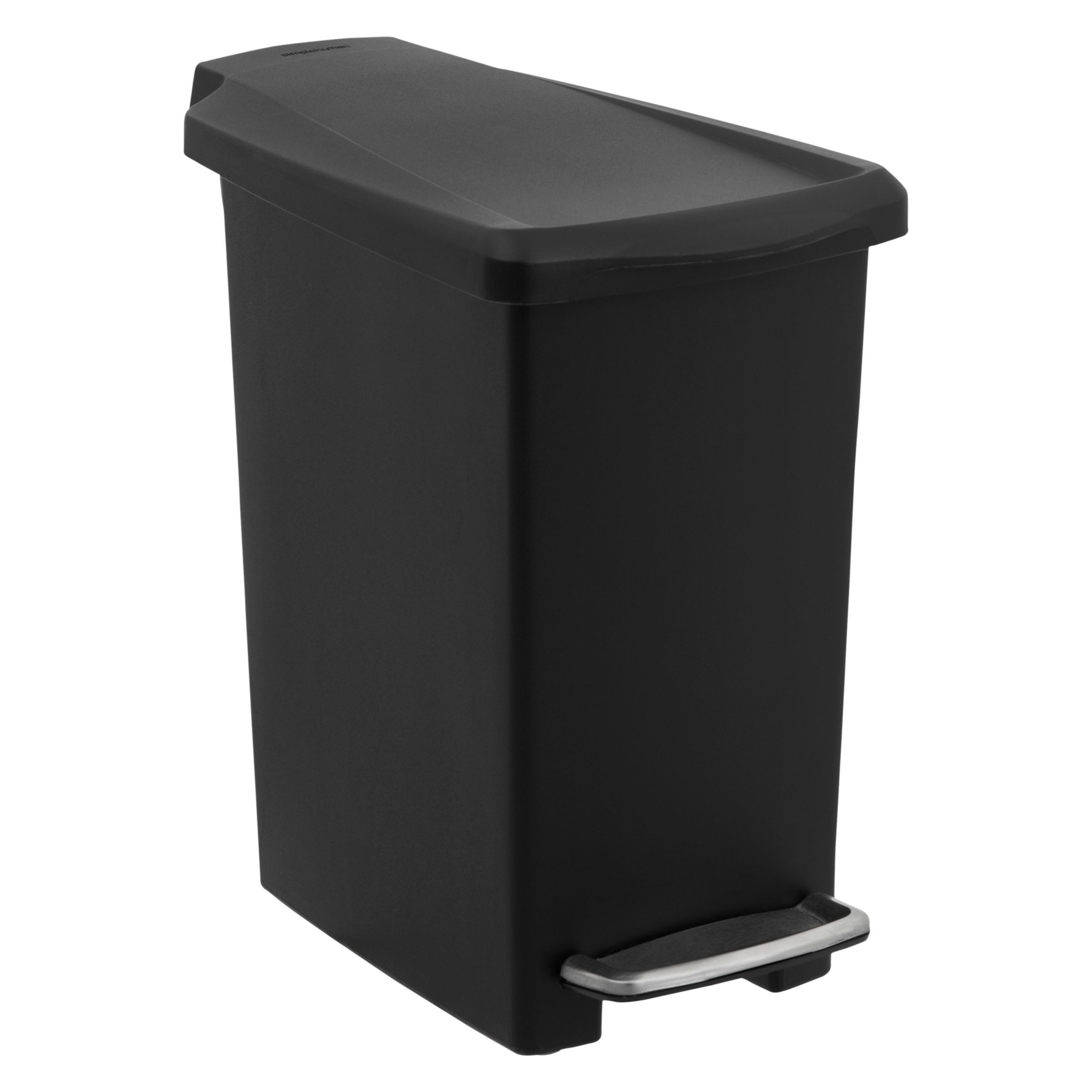 simplehuman Black Slim Bin, 10L