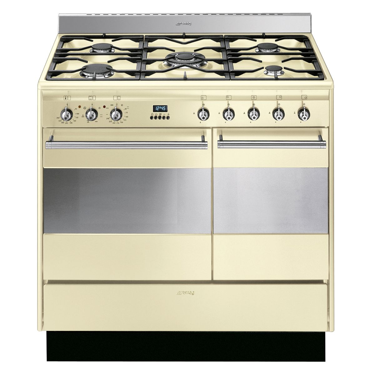 Smeg SUK92MFP5 Dual Fuel Cooker, Cream at John Lewis