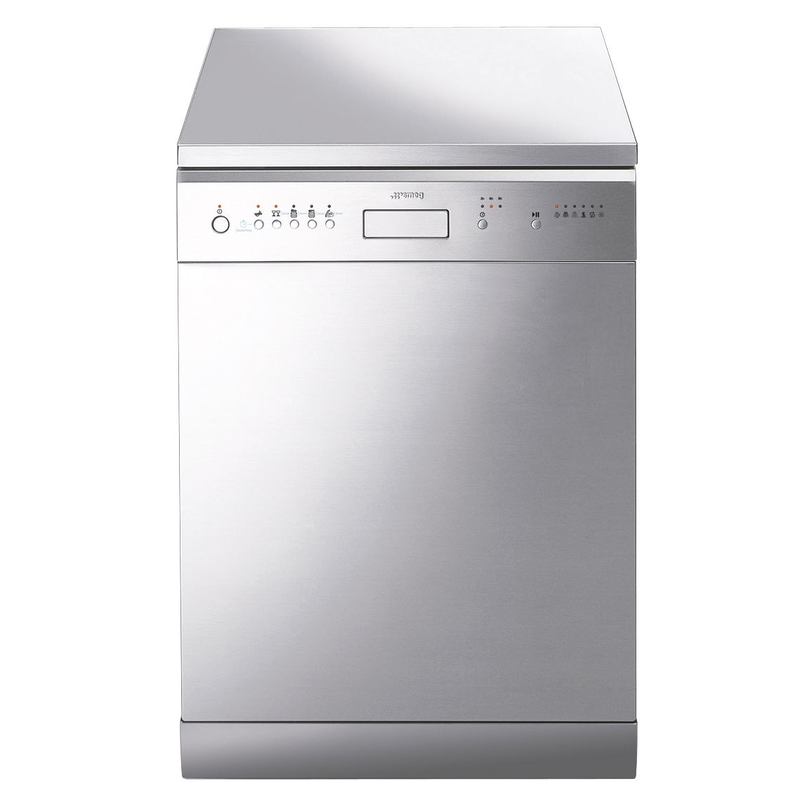Smeg DF612FAS Freestanding Dishwasher, Stainless Steel at JohnLewis