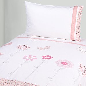 John Lewis Butterfly Cotbed Duvet Cover and