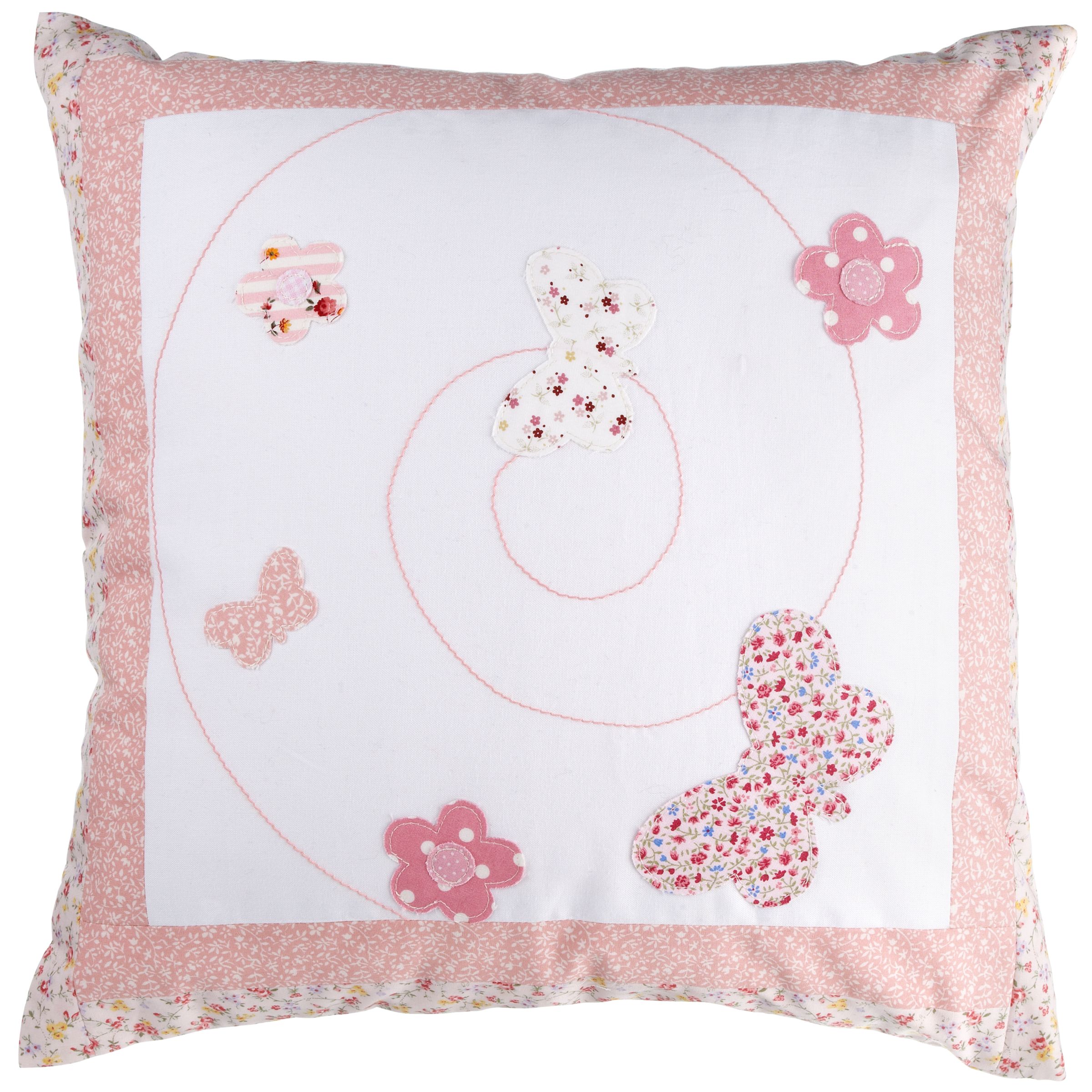 John Lewis Butterfly Cushion, Pink