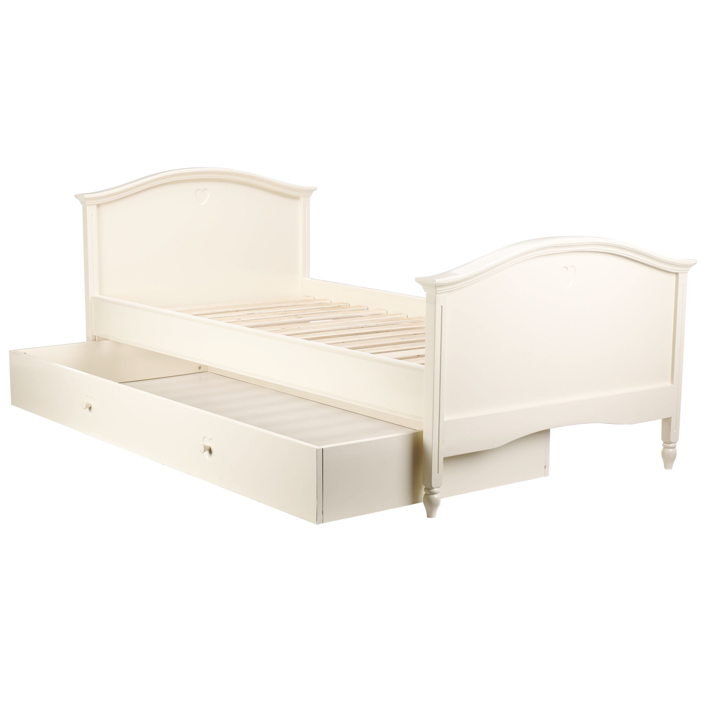 Hearts Junior Bedstead, Ivory