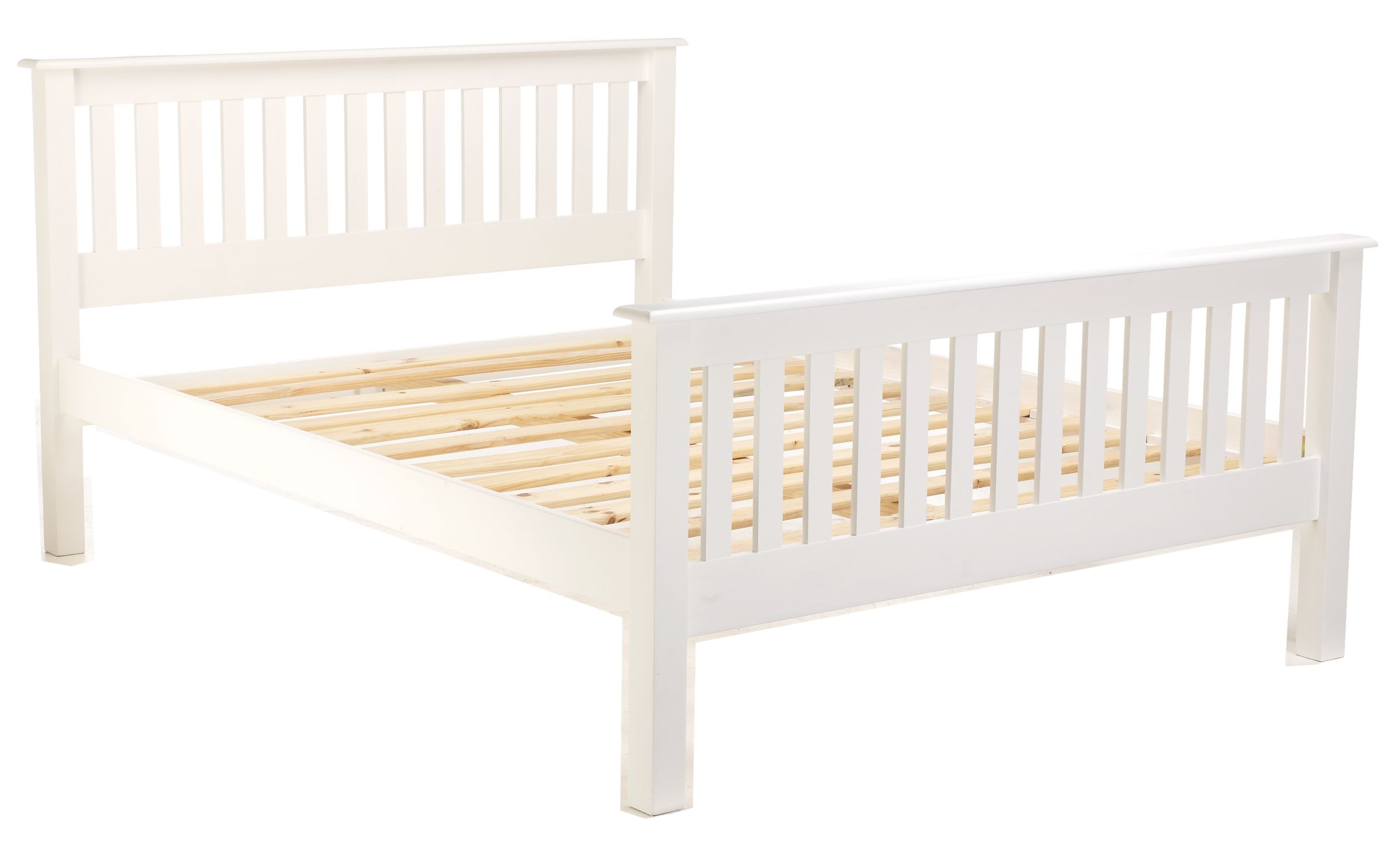 John Lewis Cambridge Bedstead, White, Double